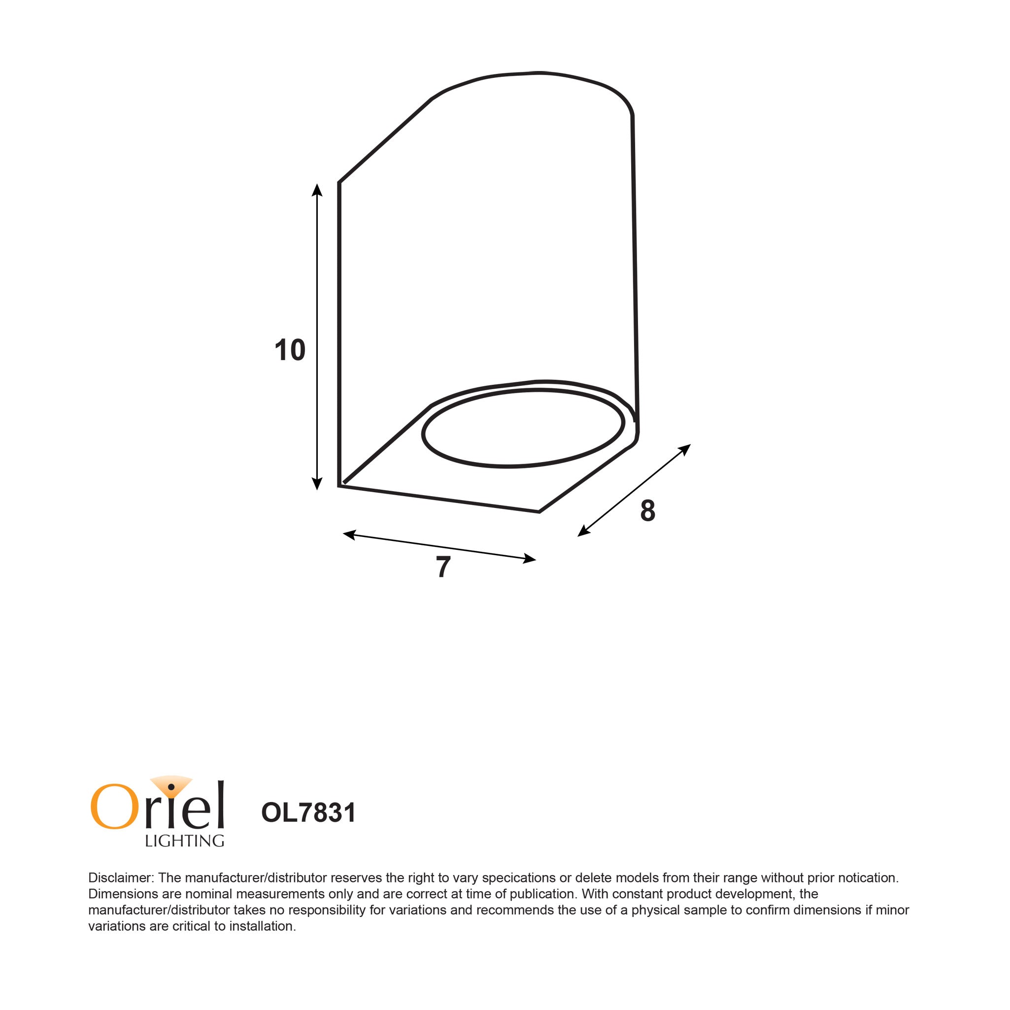 Hera White GU10 IP54 Fixed Down Wall Light
