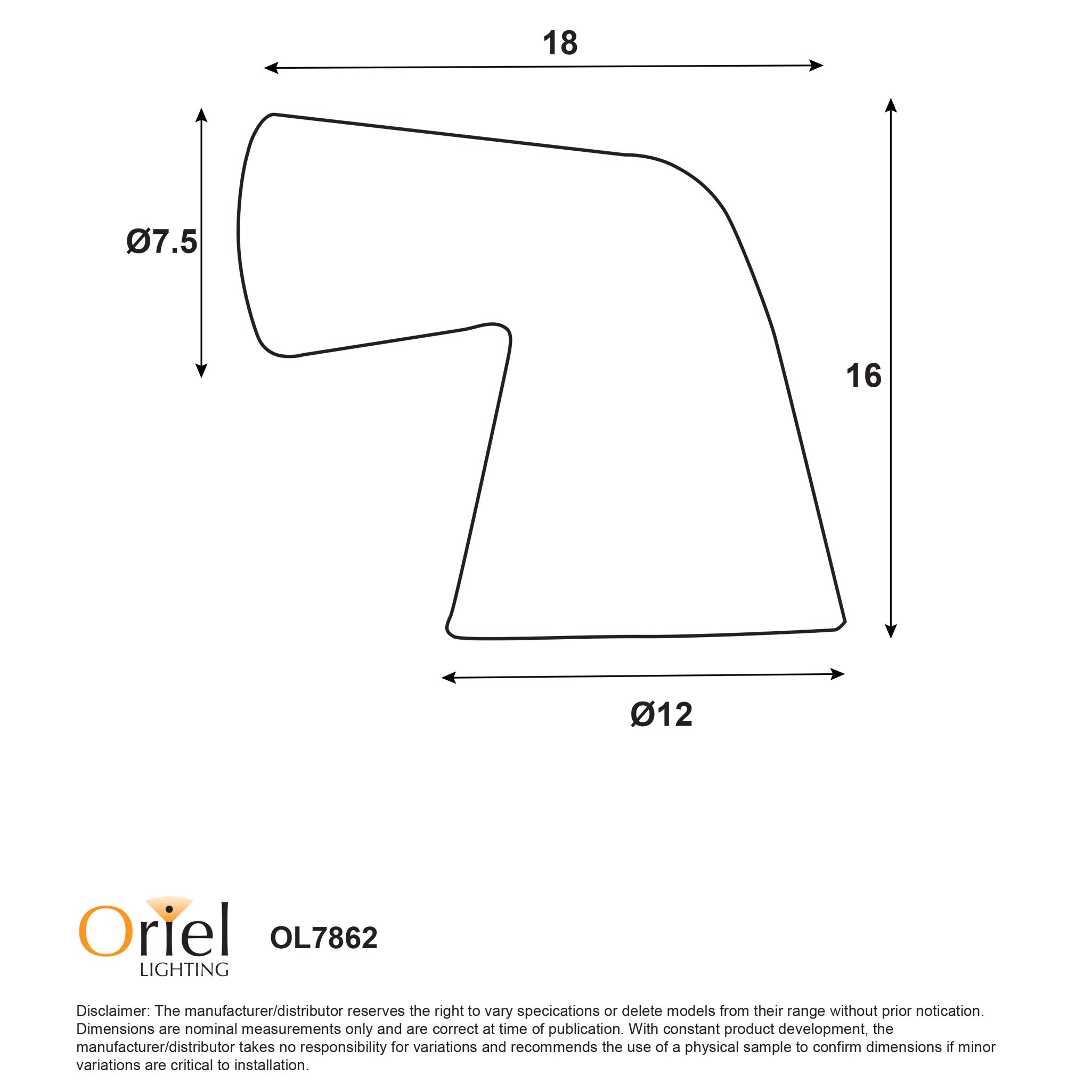 Voto Black GU10 IP54 Wall Light