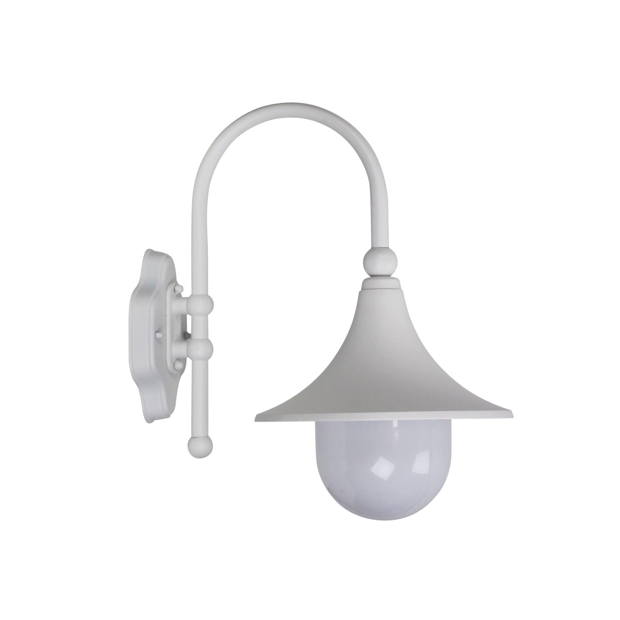 Moca White Outdoor Wall Light