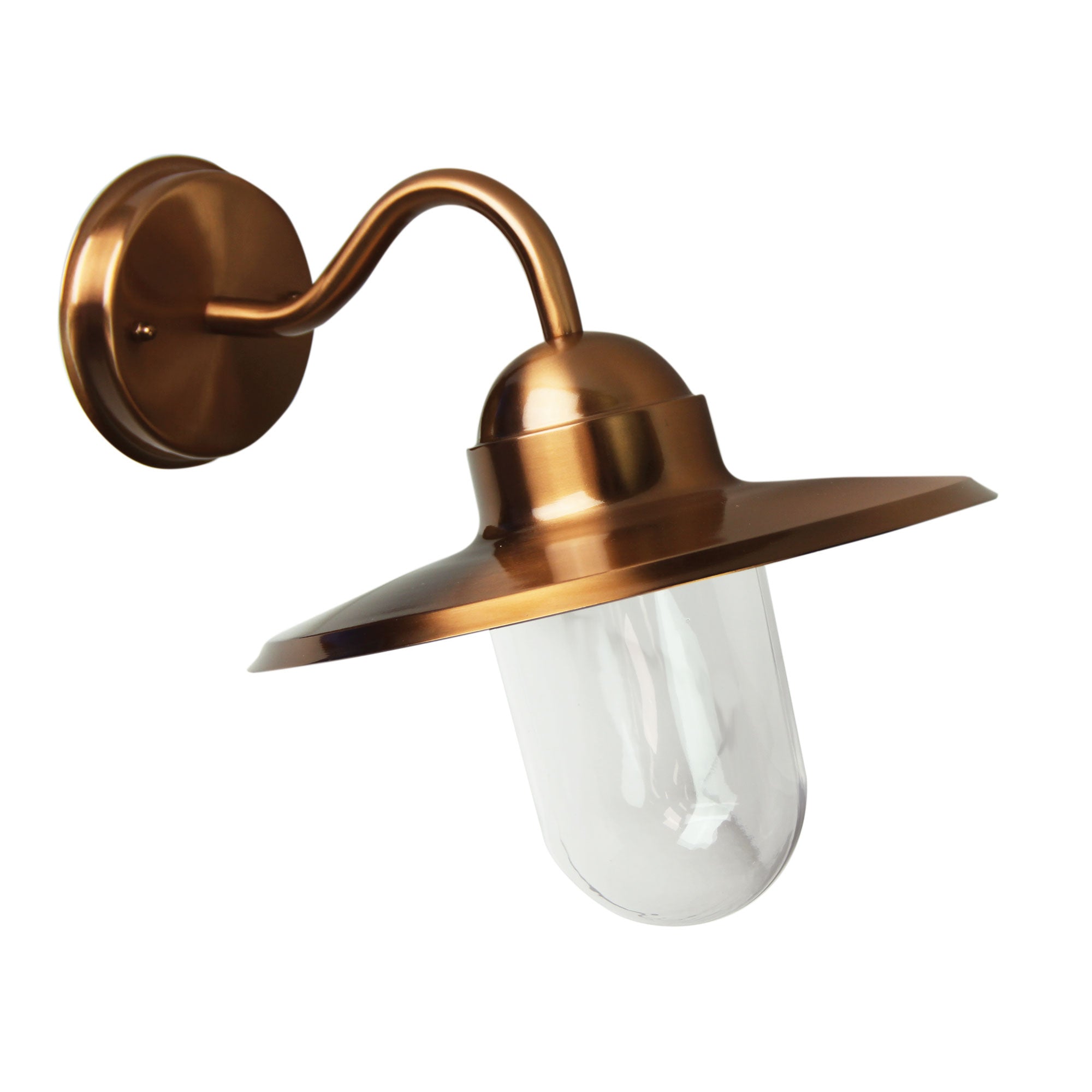 Alley Retro AngLED Outdoor Wall Light Copper