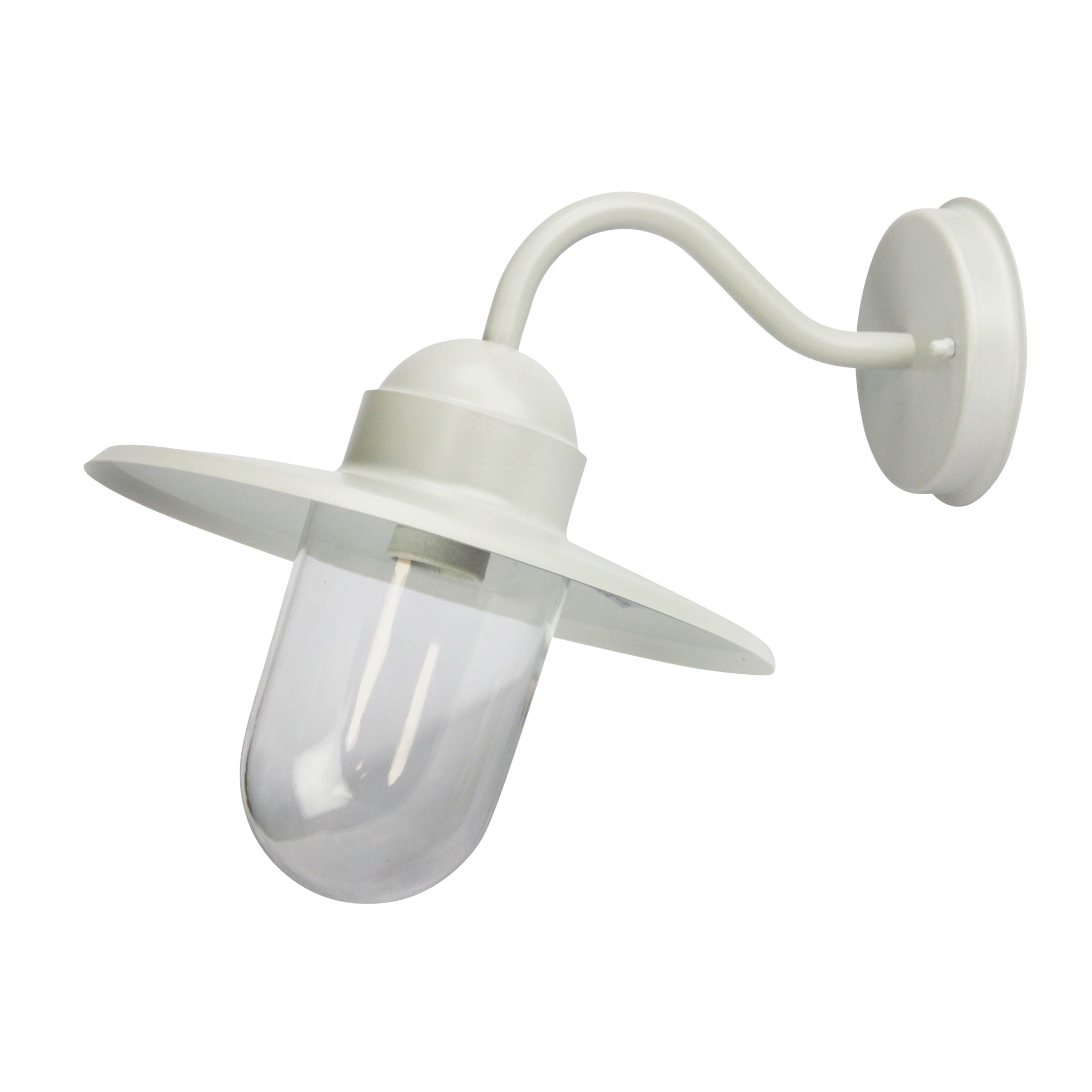 Alley Retro AngLED Outdoor Wall Light White