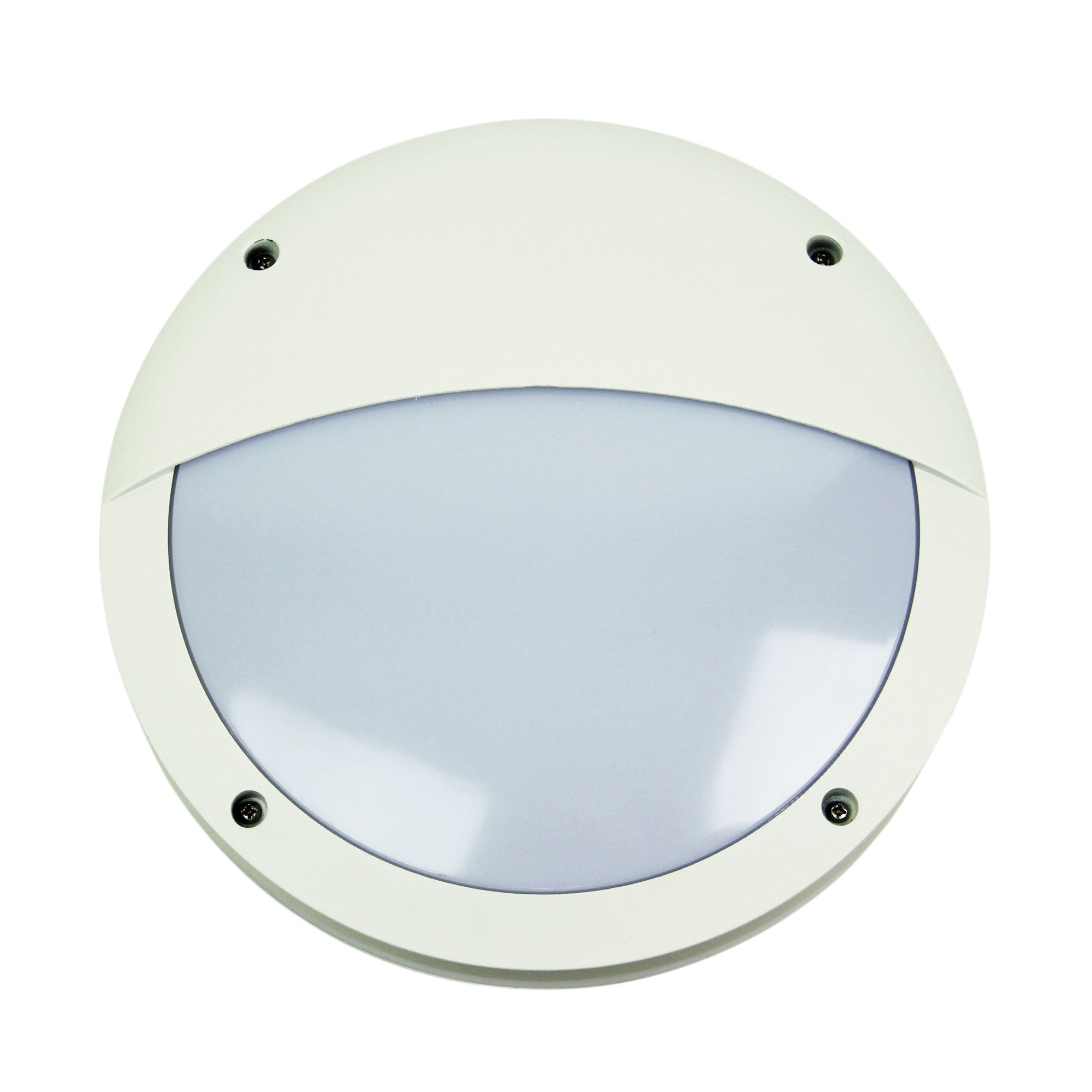 Tonato Eyelid E27 IP54 Outdoor Bulkhead In White