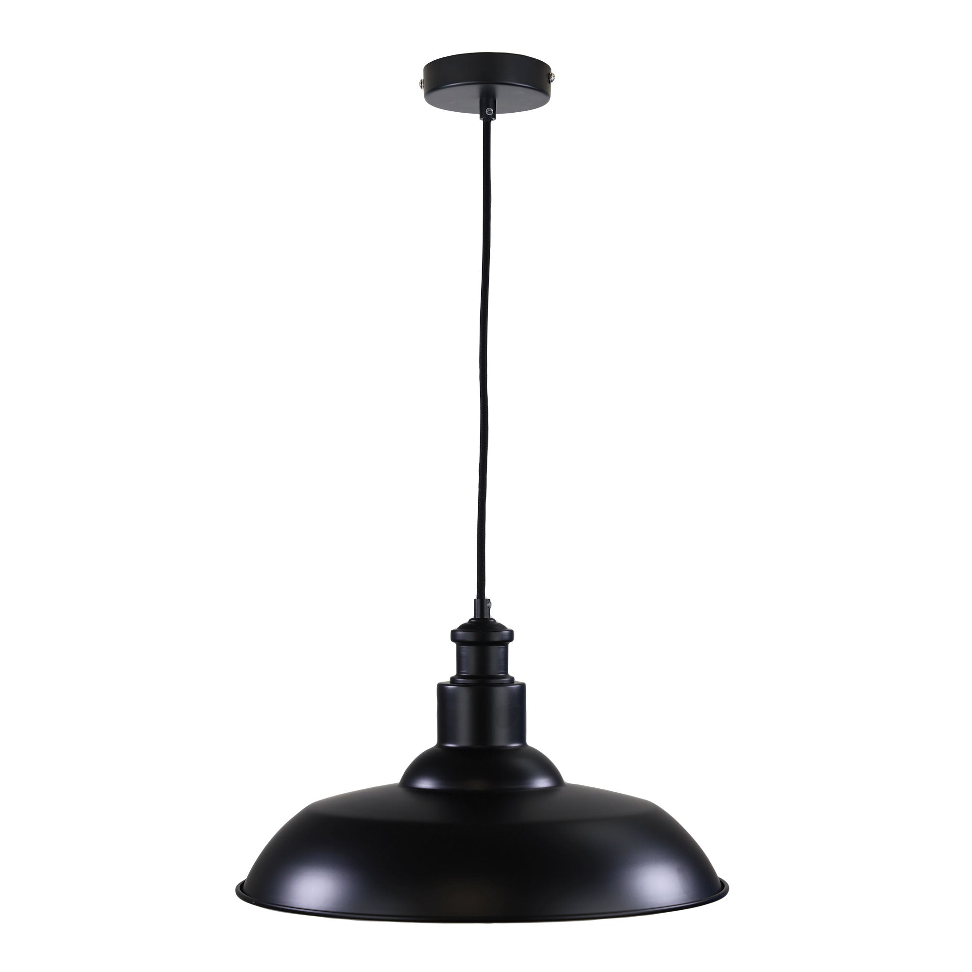 Slater Black Industrial Style Pendant Light