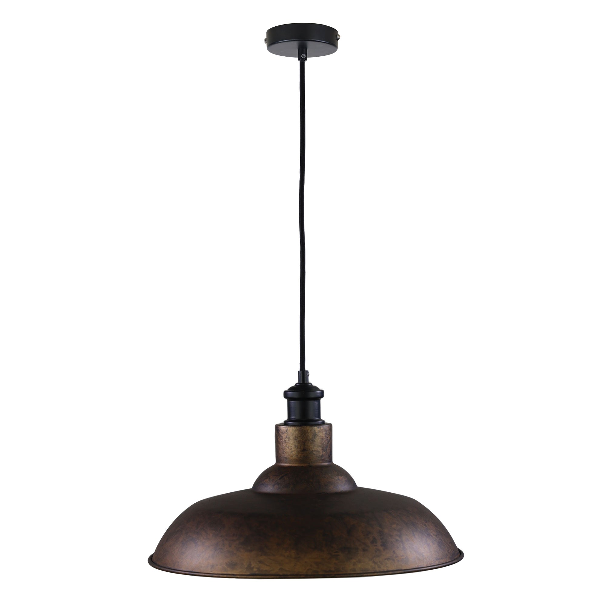 Slater Rust Finish Industrial Style Pendant Light
