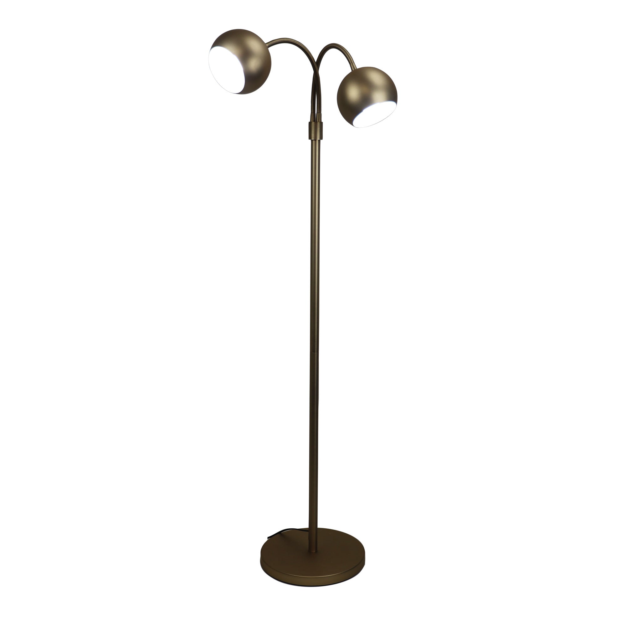 Bobo Bronze Twin Flexible Neck Floor Lamp