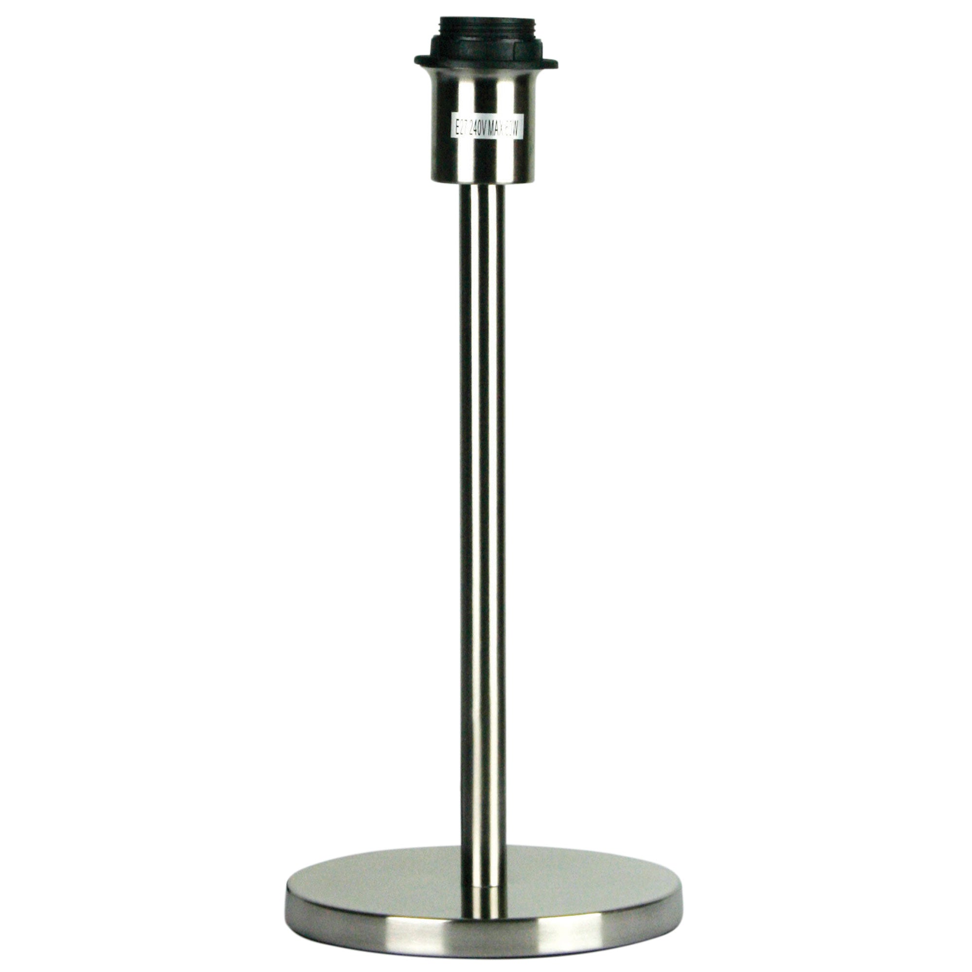 Spoke 35 Table Lamp Base Only Brushed Chrome E27