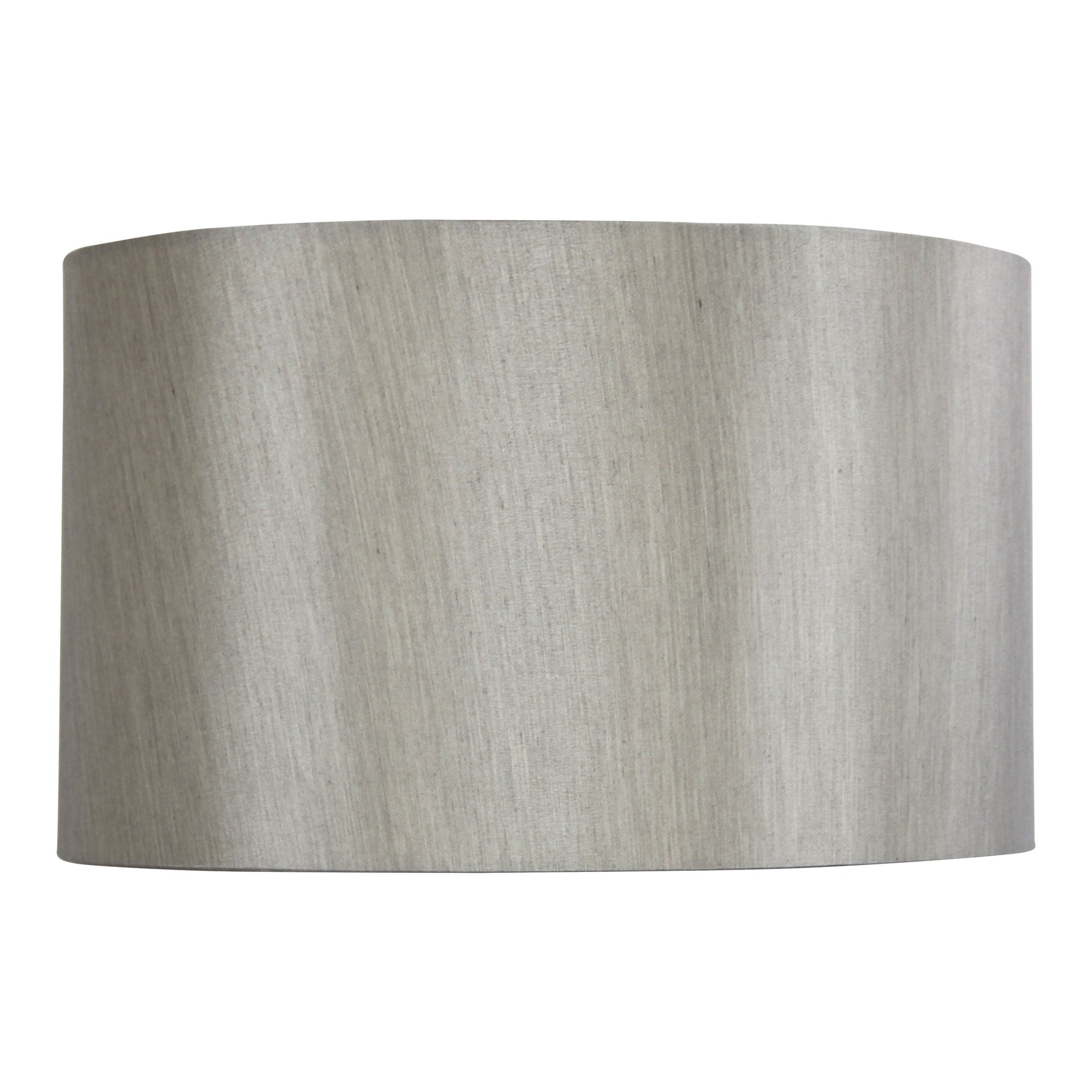 50cm Drum Satin Silver Shade Large Faux Satin Drum Shade