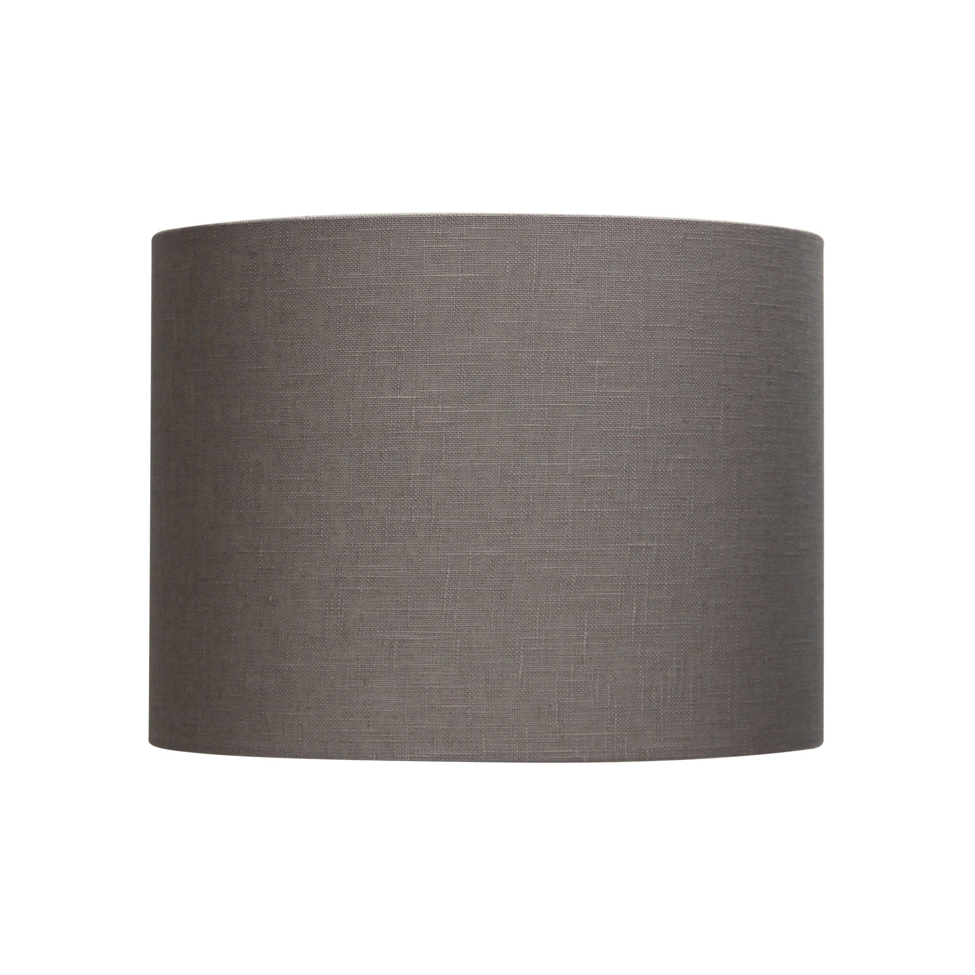 30cm Drum Putty Burlap Shade Neutral Textured Drum Shade