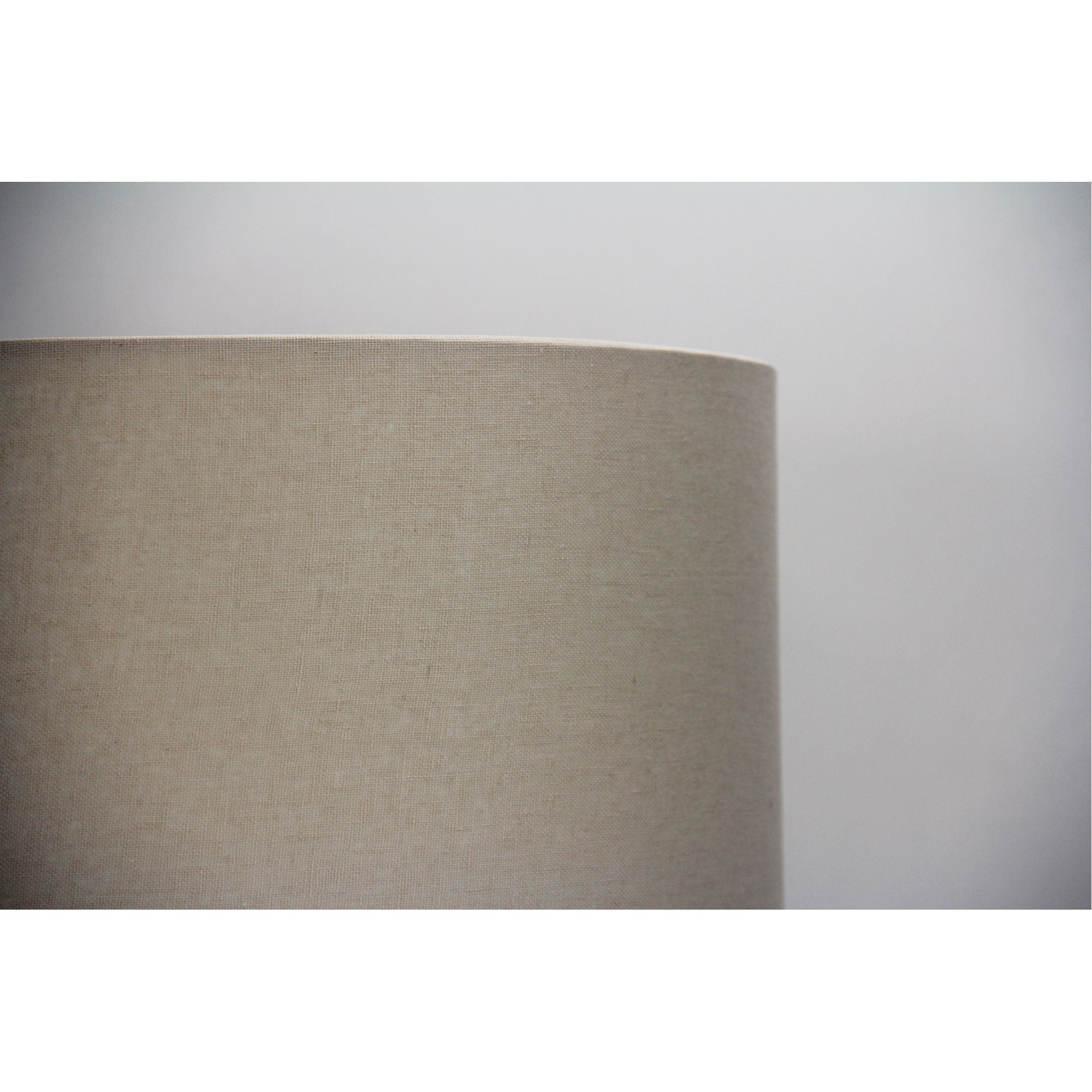 Lamp Shade Neutral Canvas Burlap 40cm Drum