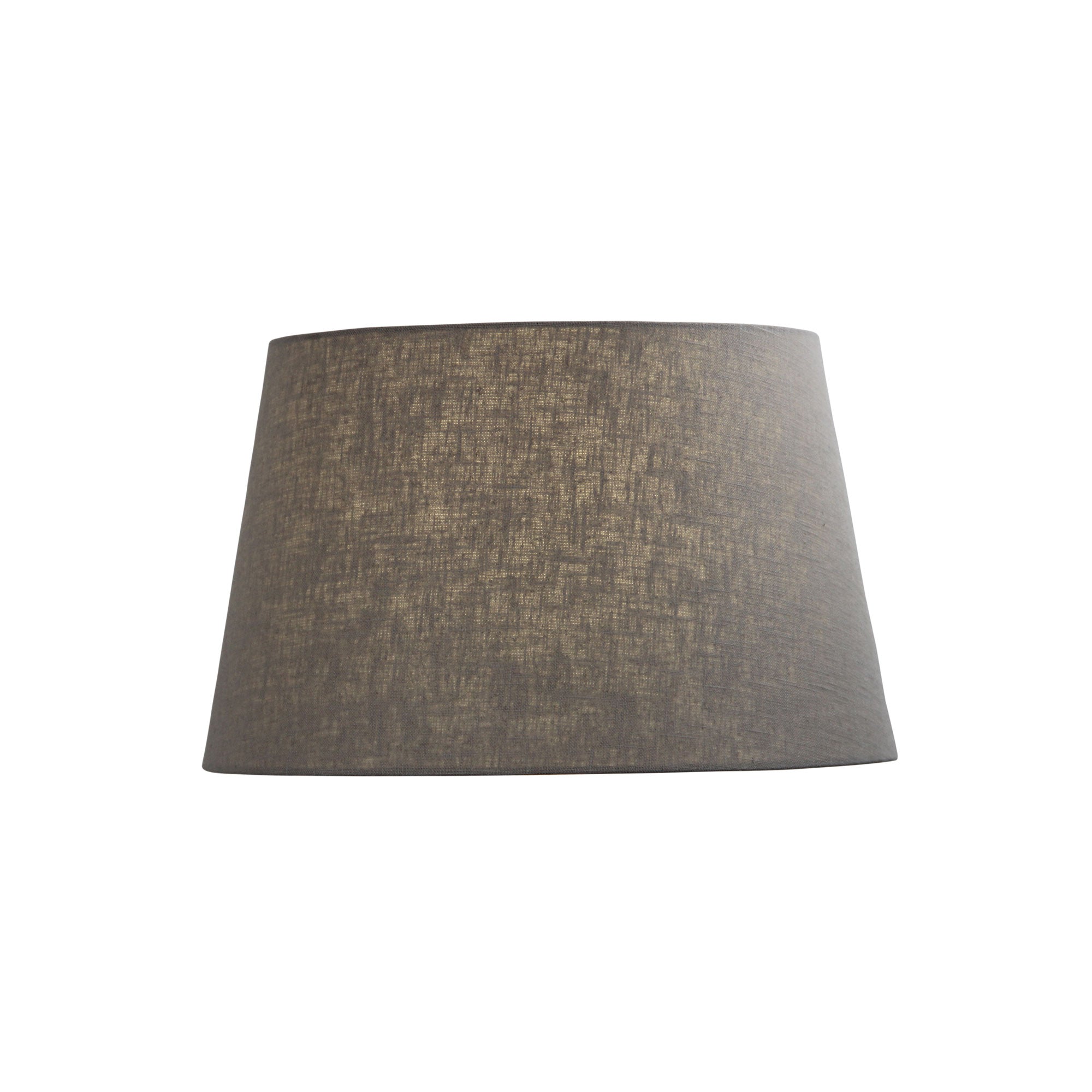 Lamp Shade Grey Putty Colour Burlap Fabric 43cm