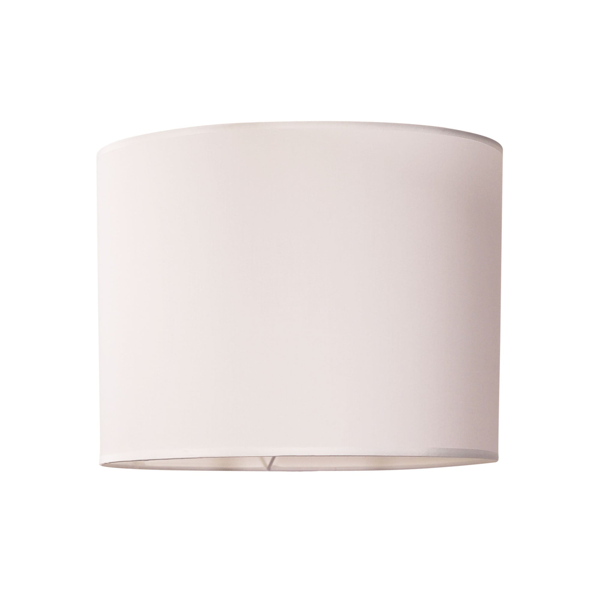Drum Shade White Fabric 40cm