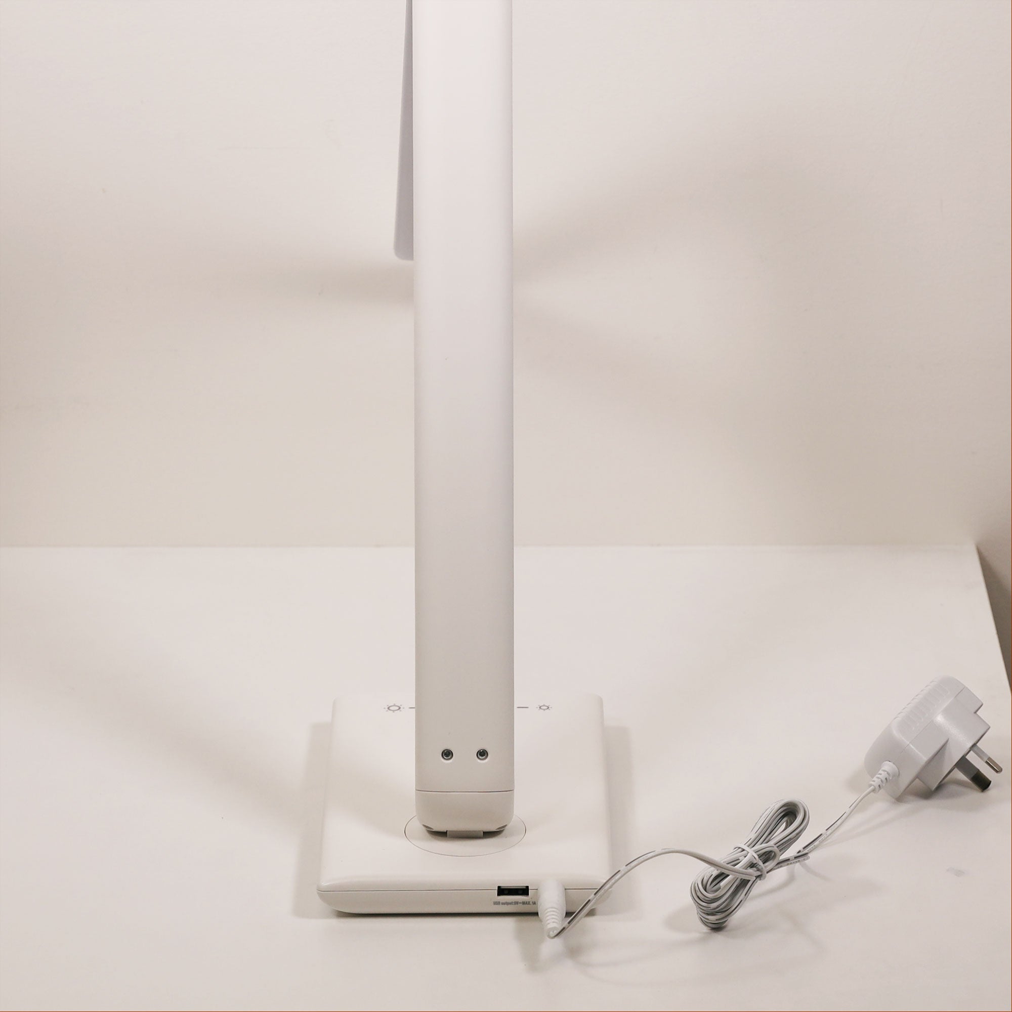 Luke White Touch Dimming LED Desk Lamp With USB Port