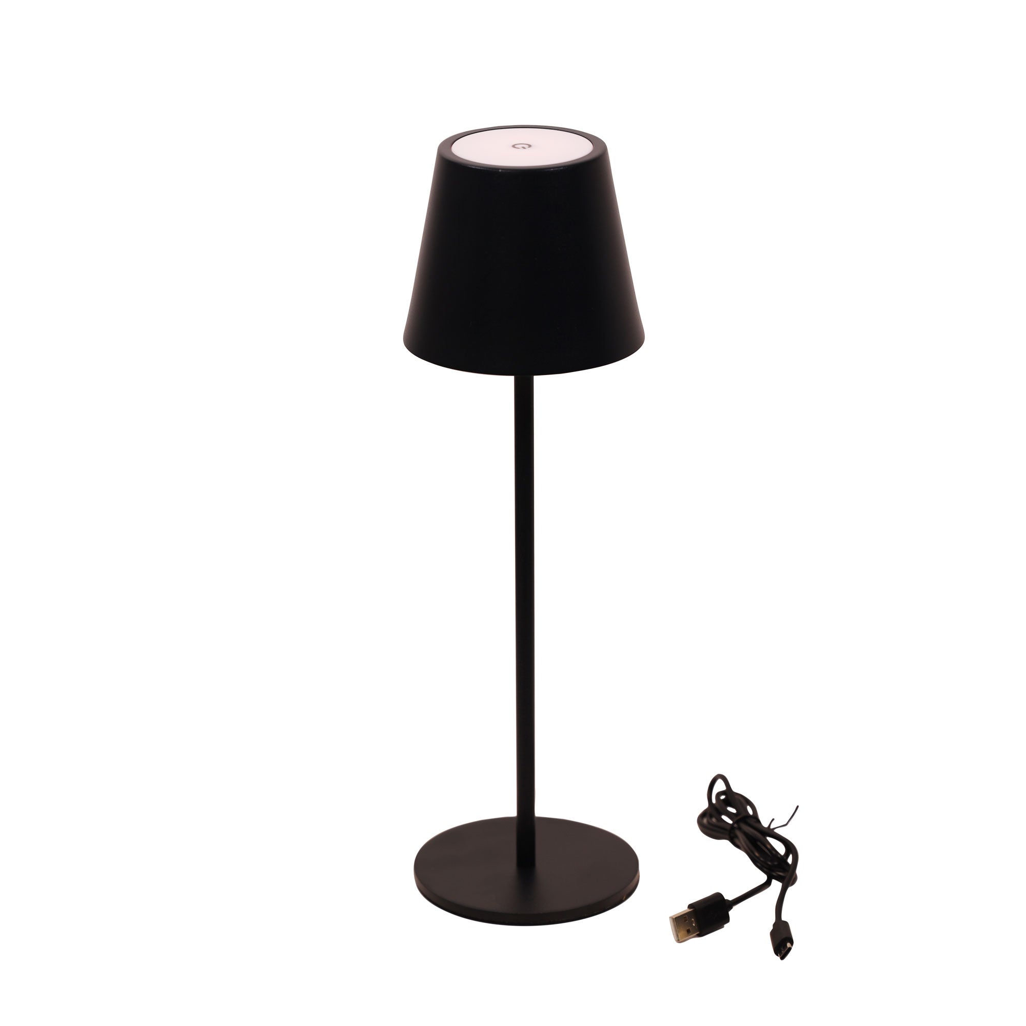 Mindy Black 3W 3000K Rechargeable Table Lamp