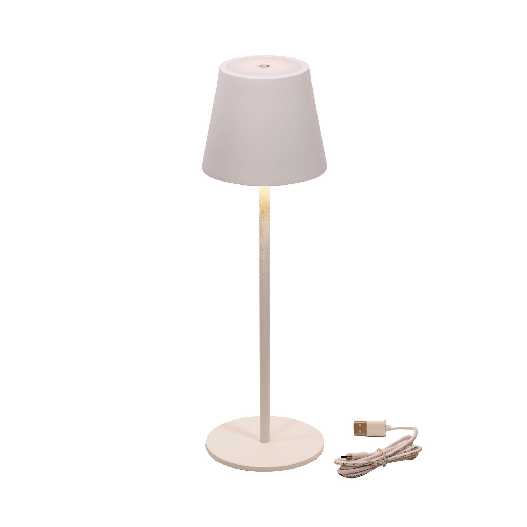 Mindy White 3W 3000K Rechargeable Table Lamp