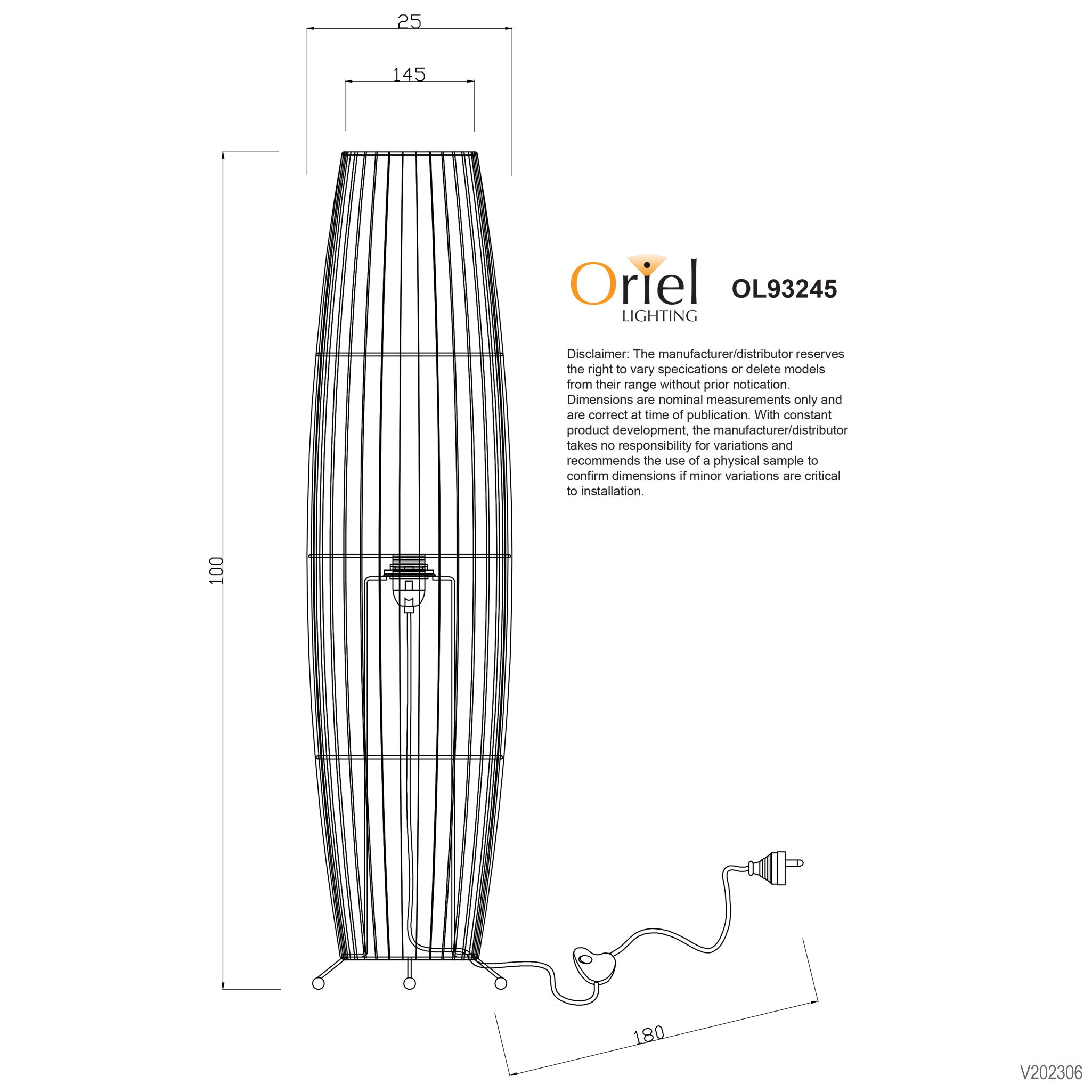 Matram Rattan Cane Floor Lamp