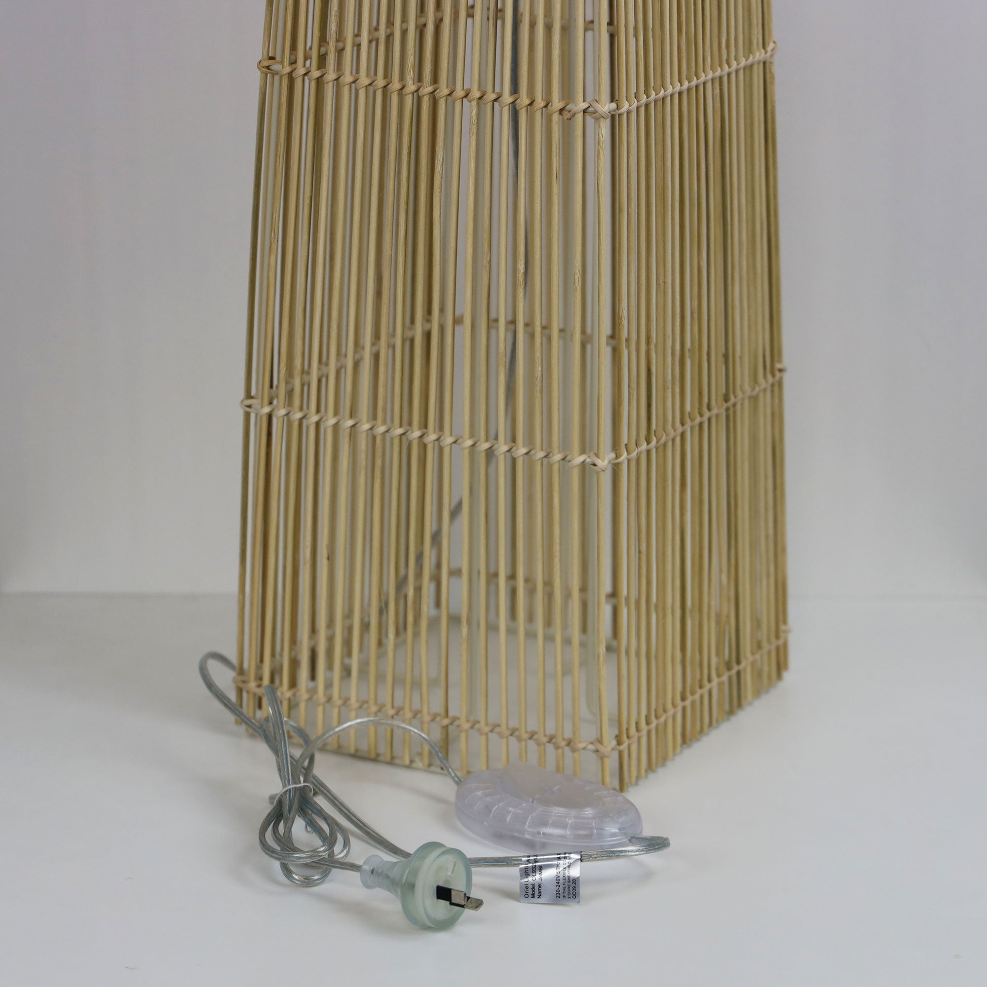 Jambi Rattan Cane Floor Lamp