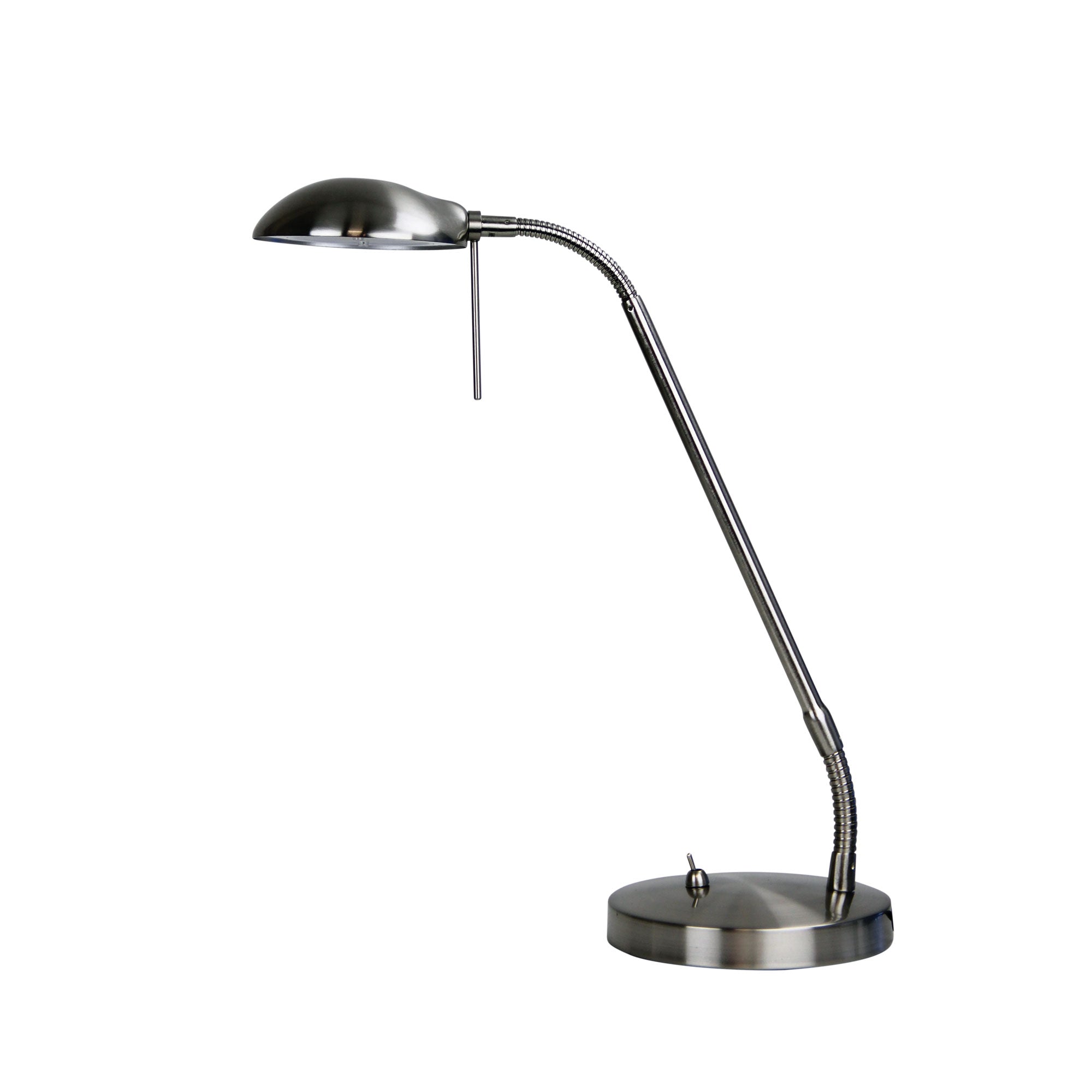 Timo Brushed Chrome LED Desk Lamp