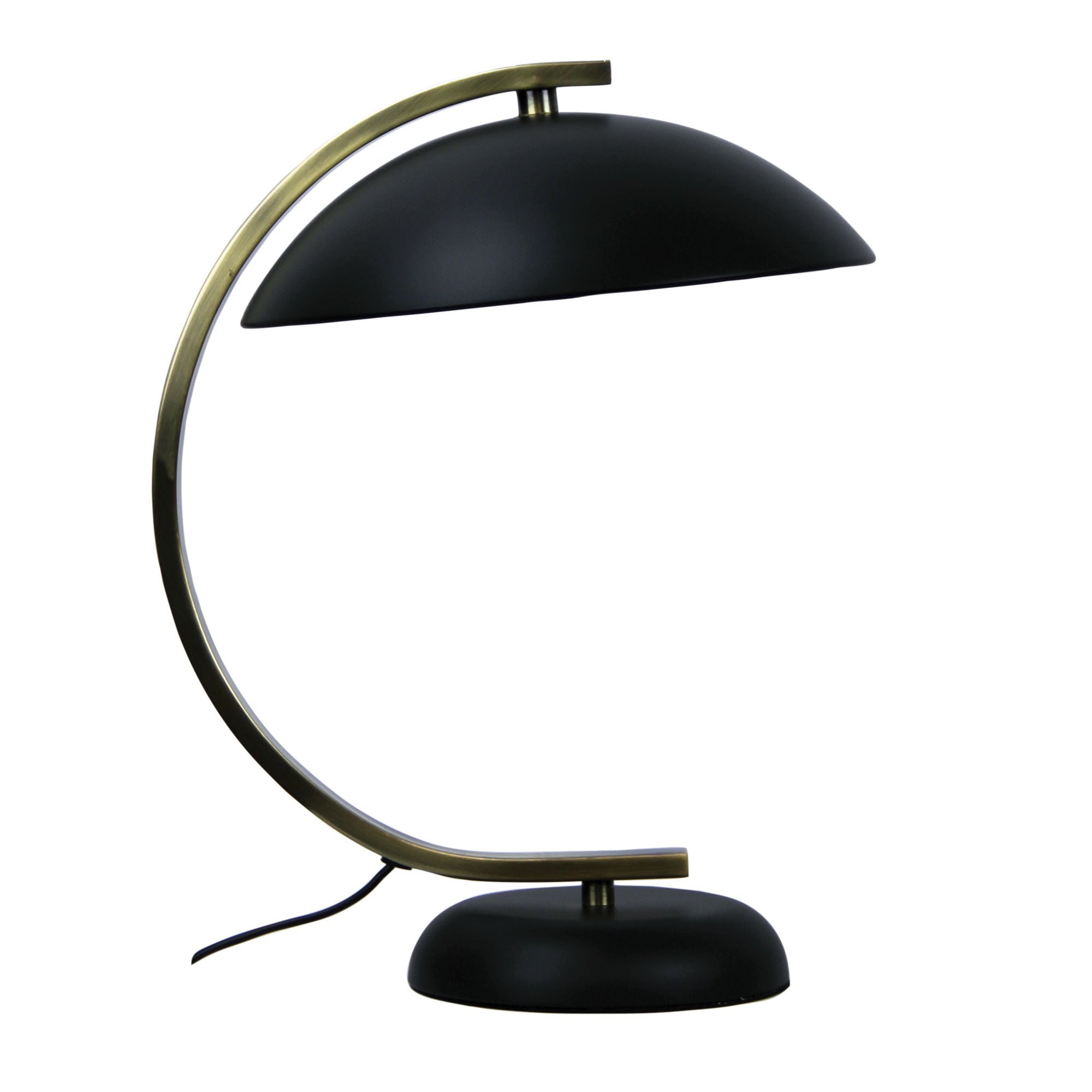 Deco Black Antique Brass Table Lamp
