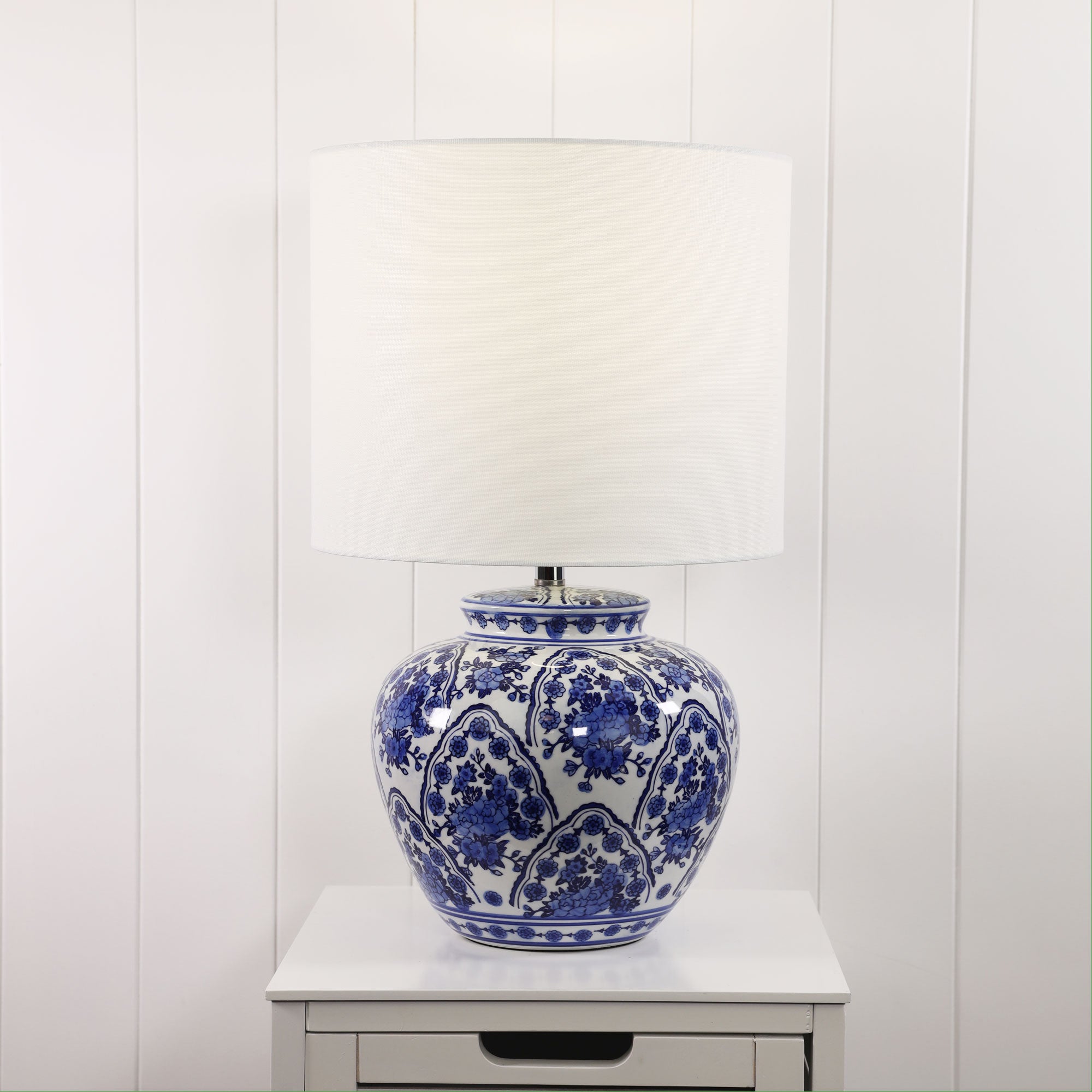 Eden Blue & White Ceramic Table Lamp