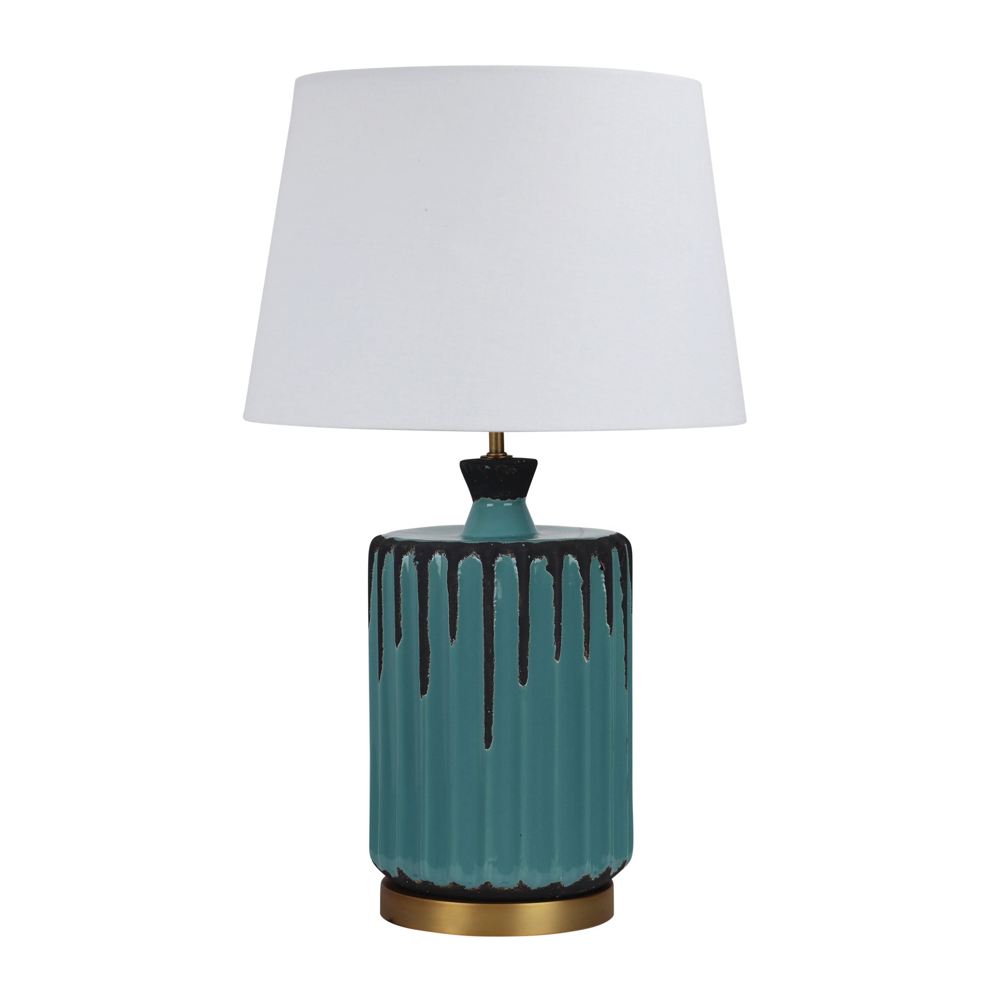 Azure Ancient Ceramic Jar Table Lamp
