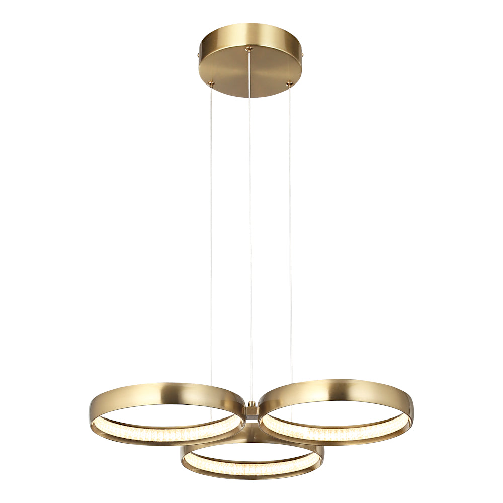Olympus 3 Light LED Pendant Gold