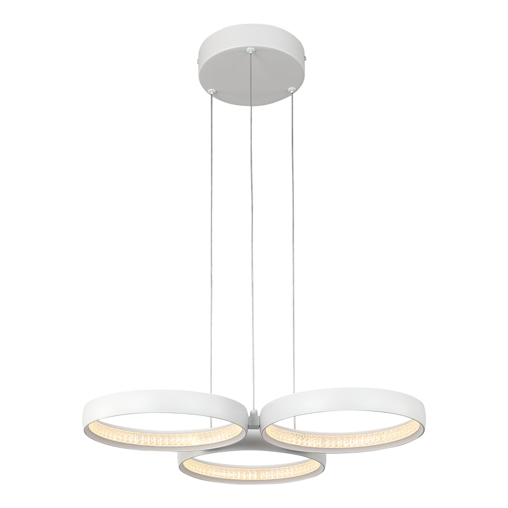 Olympus 3 Light LED Pendant White