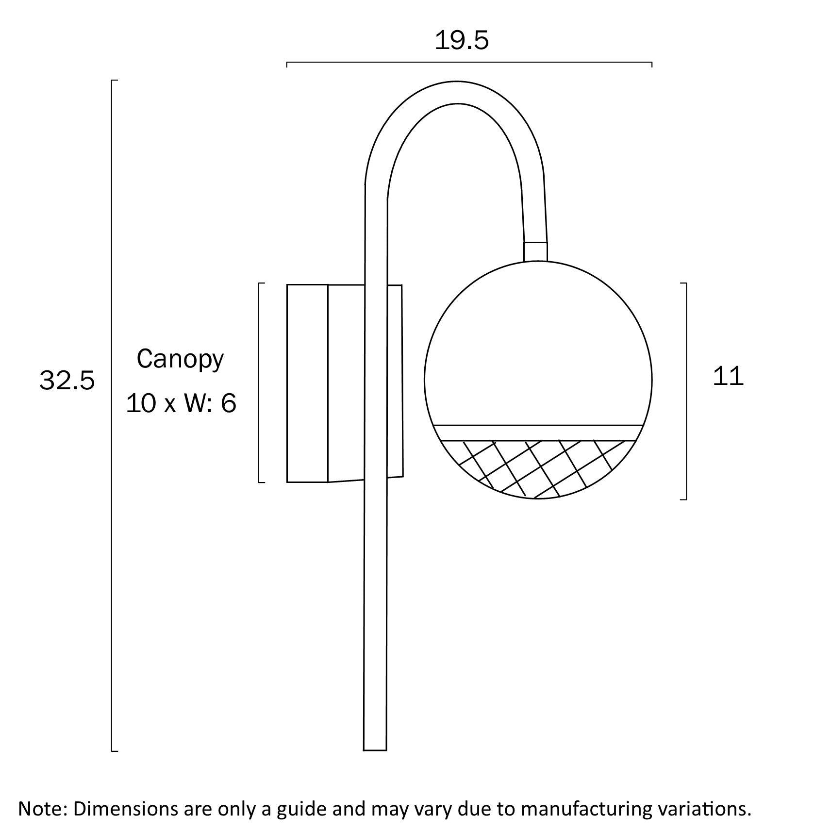 Oneta White Marble Look G9 Arm Wall Light