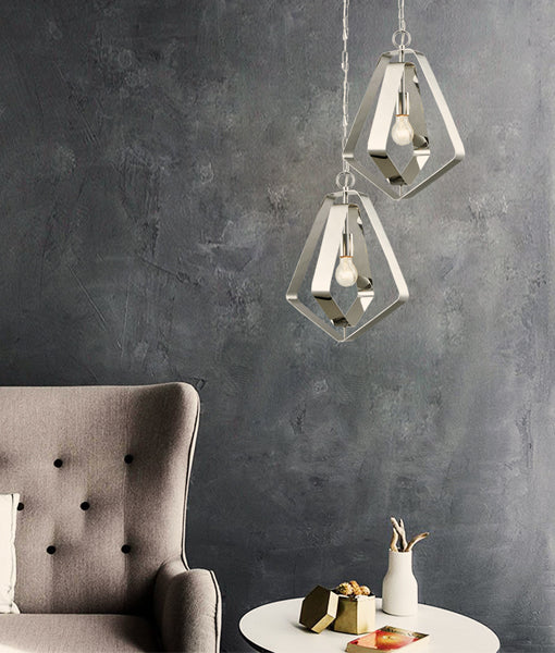 ORBITA: Bohemian Small Polished Nickel Hardware Pendant Light