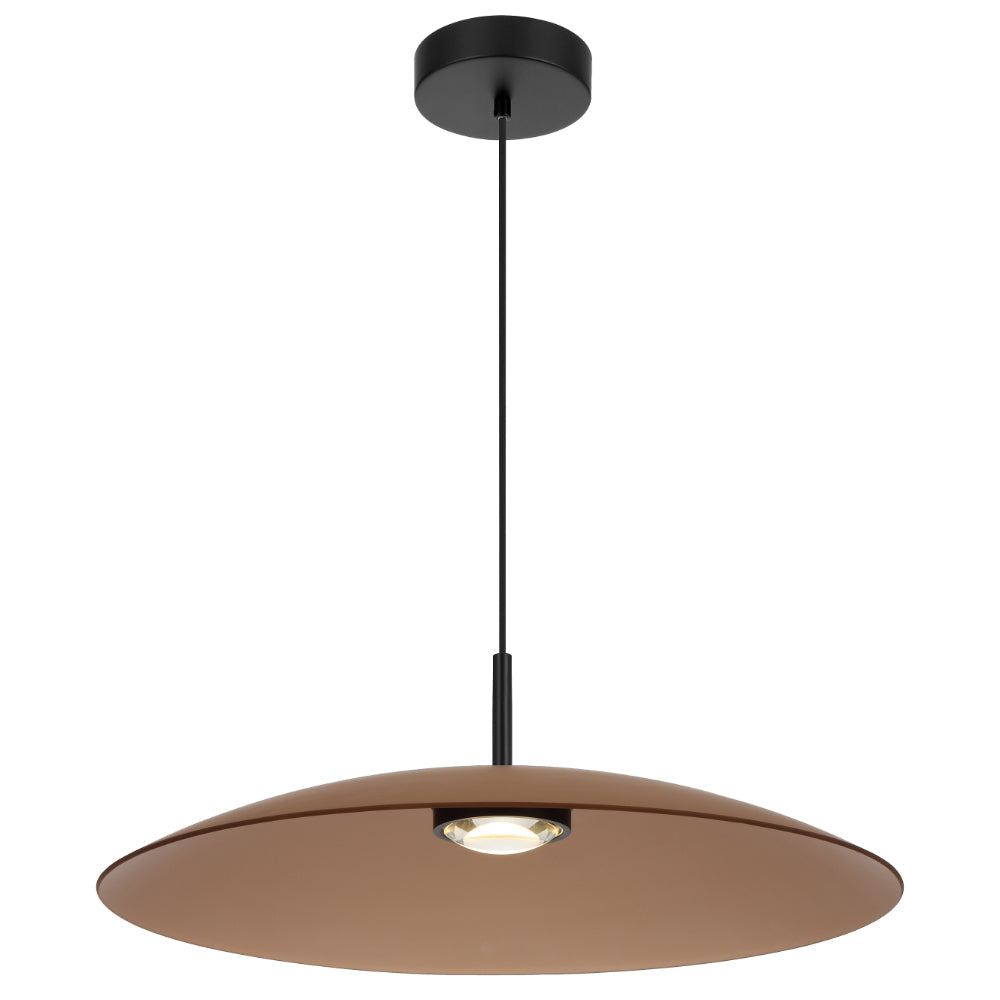 Orilla Smoke, Frost or Brown Glass 12W 3000K Dome Pendant