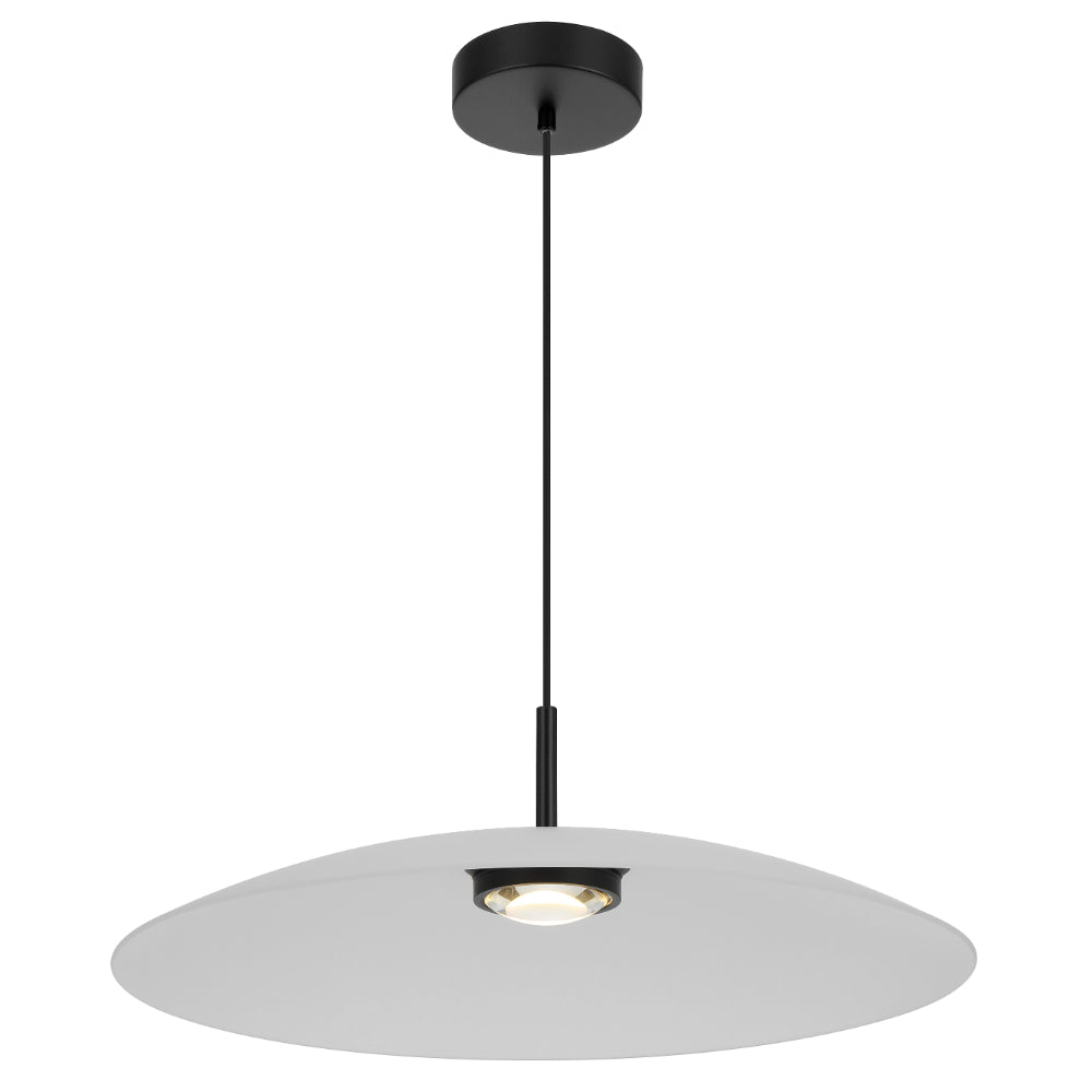 Orilla Smoke, Frost or Brown Glass 12W 3000K Dome Pendant