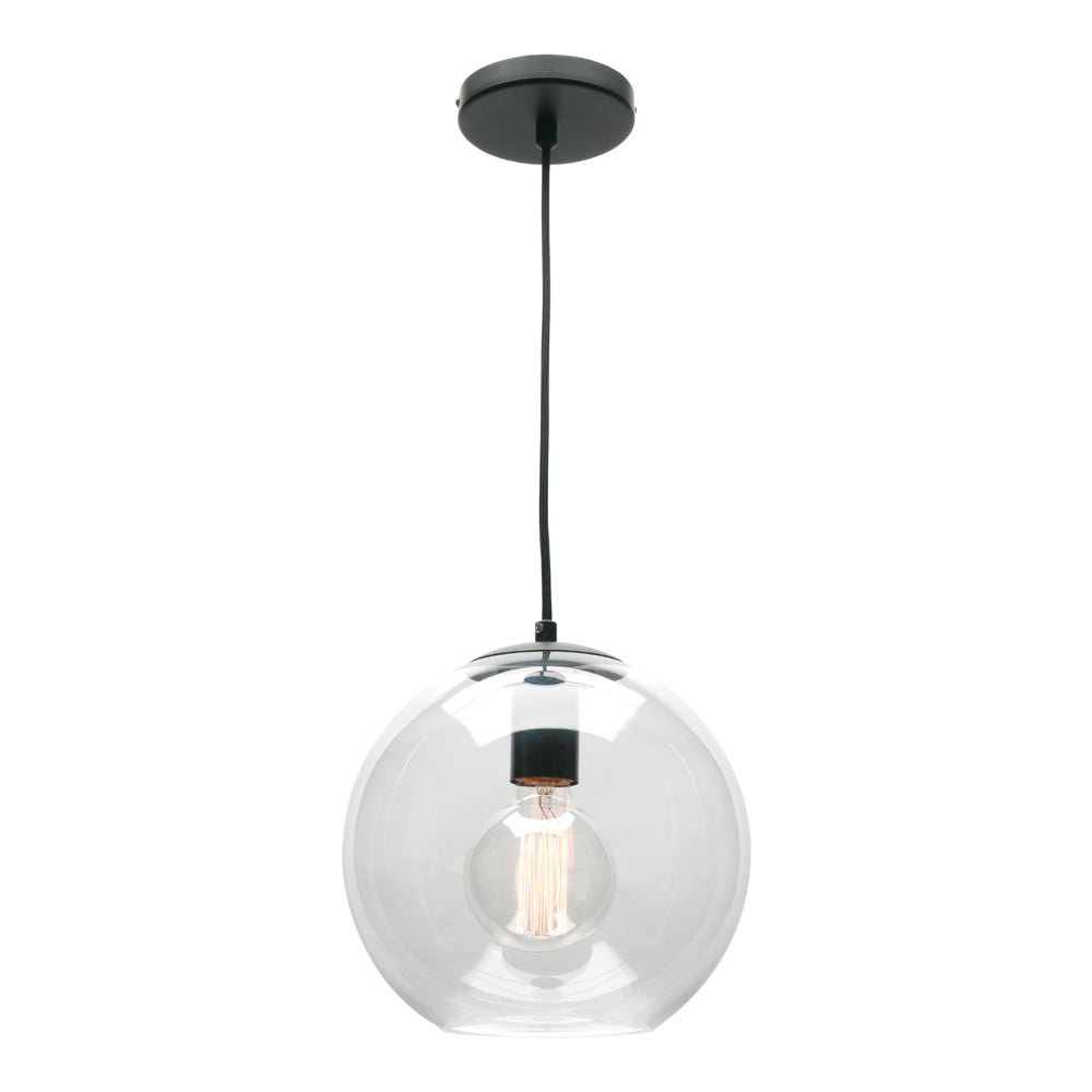 Orpheus 1 Light Small Pendant Black