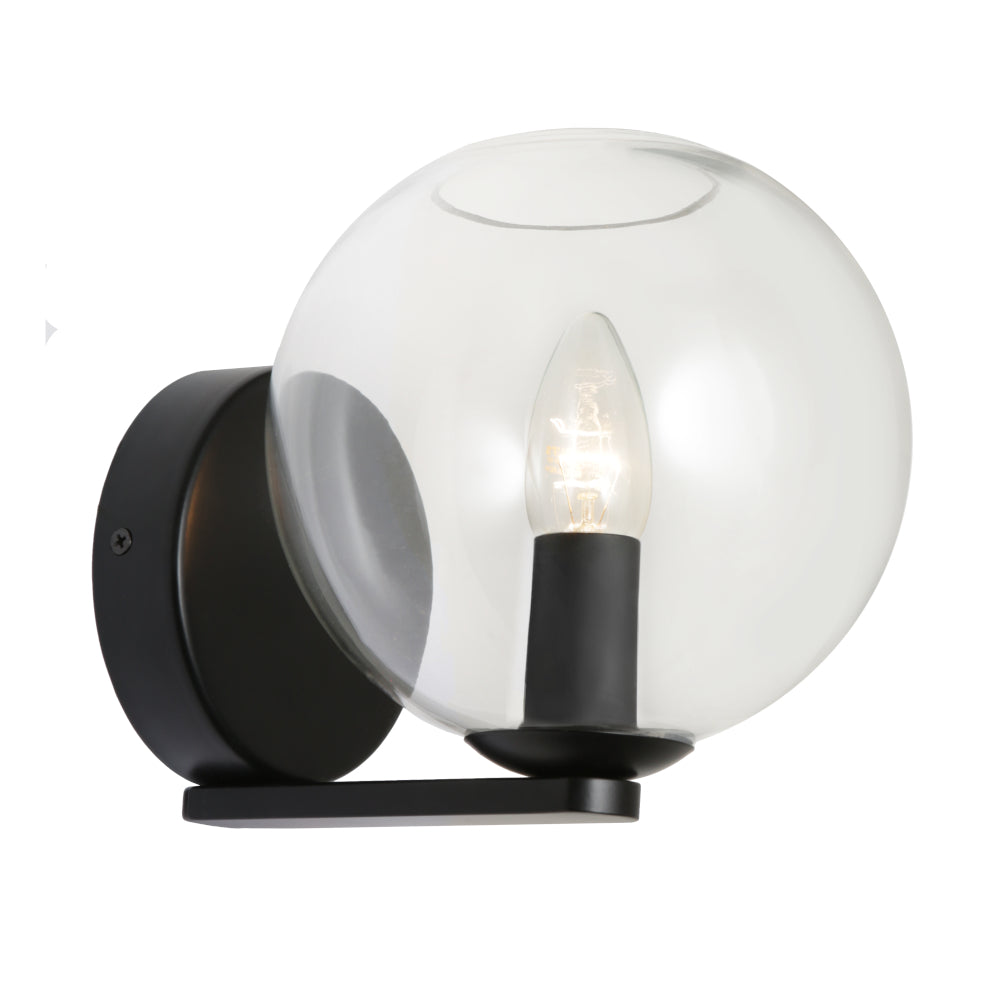 Orpheus 1 Light Wall Light Black