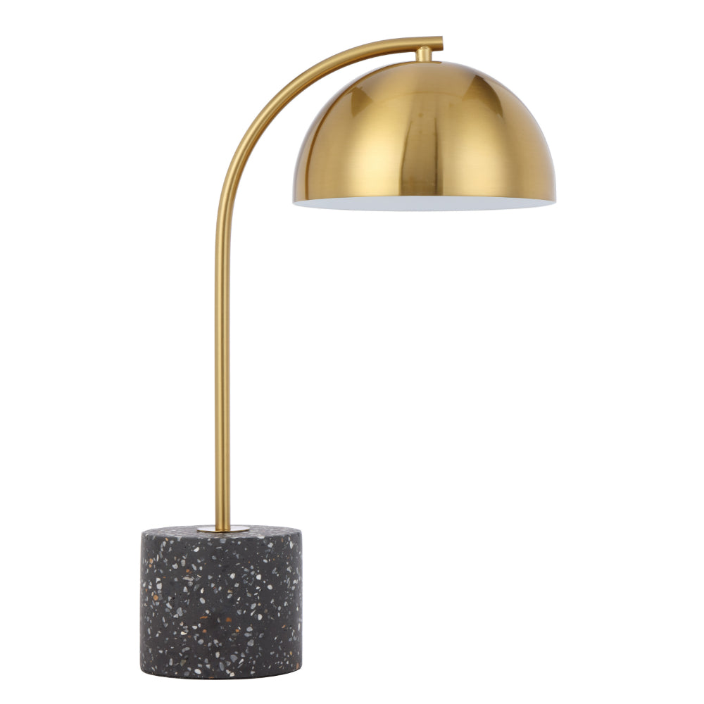 Ortez Bronze/White Terrazzo or Antique Gold/Black Terrazzo GU10 Table Lamp