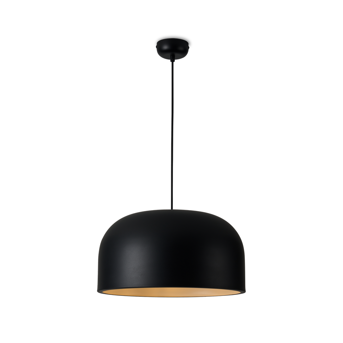 Oslo 1 Light E27 Dome Pendant