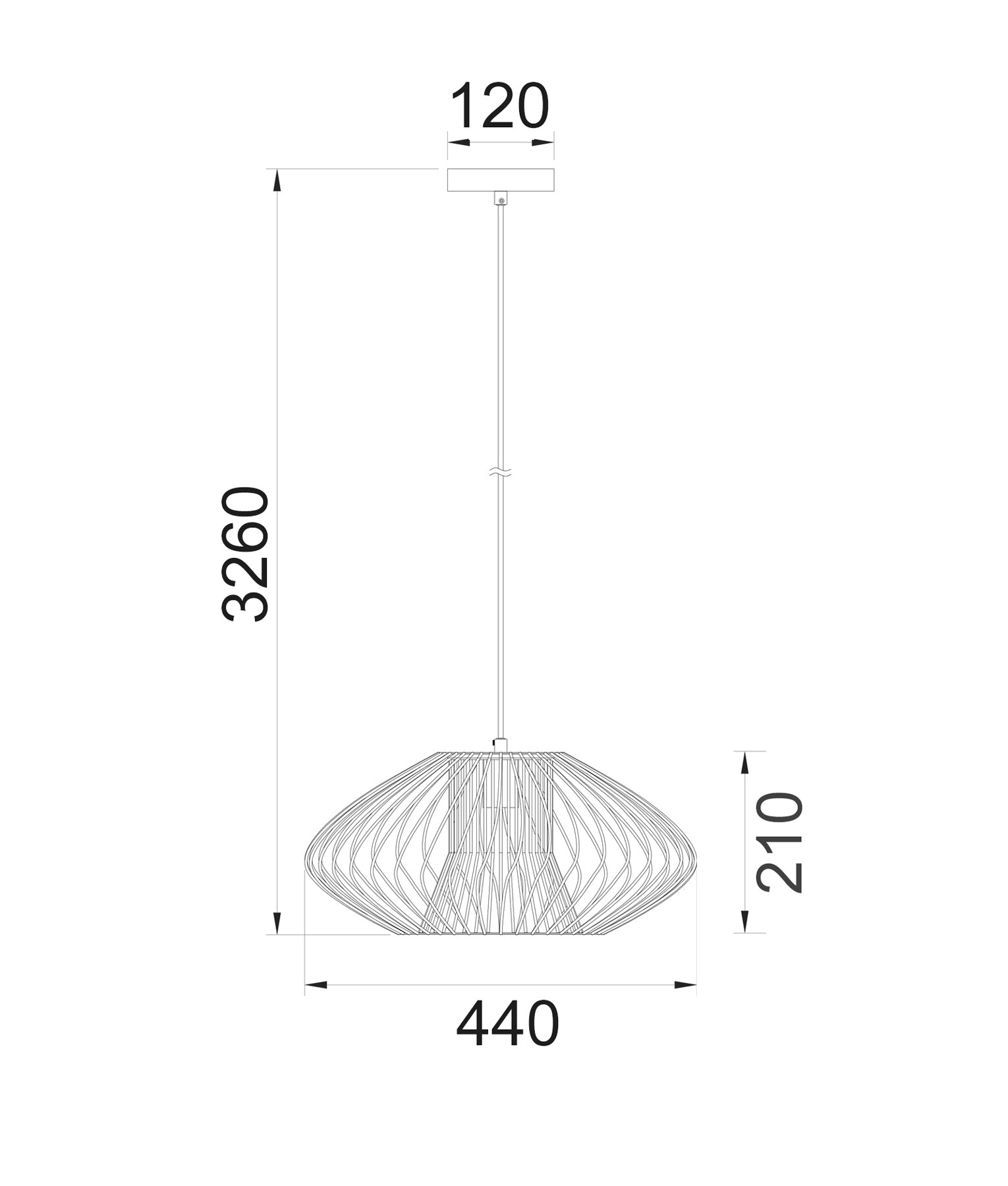 Parrilla: Interior Oval Cage Iron Pendant Lights