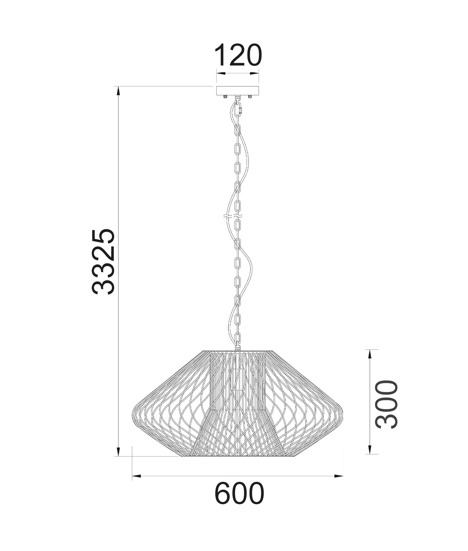 Parrilla: Interior Oval Cage Iron Pendant Lights