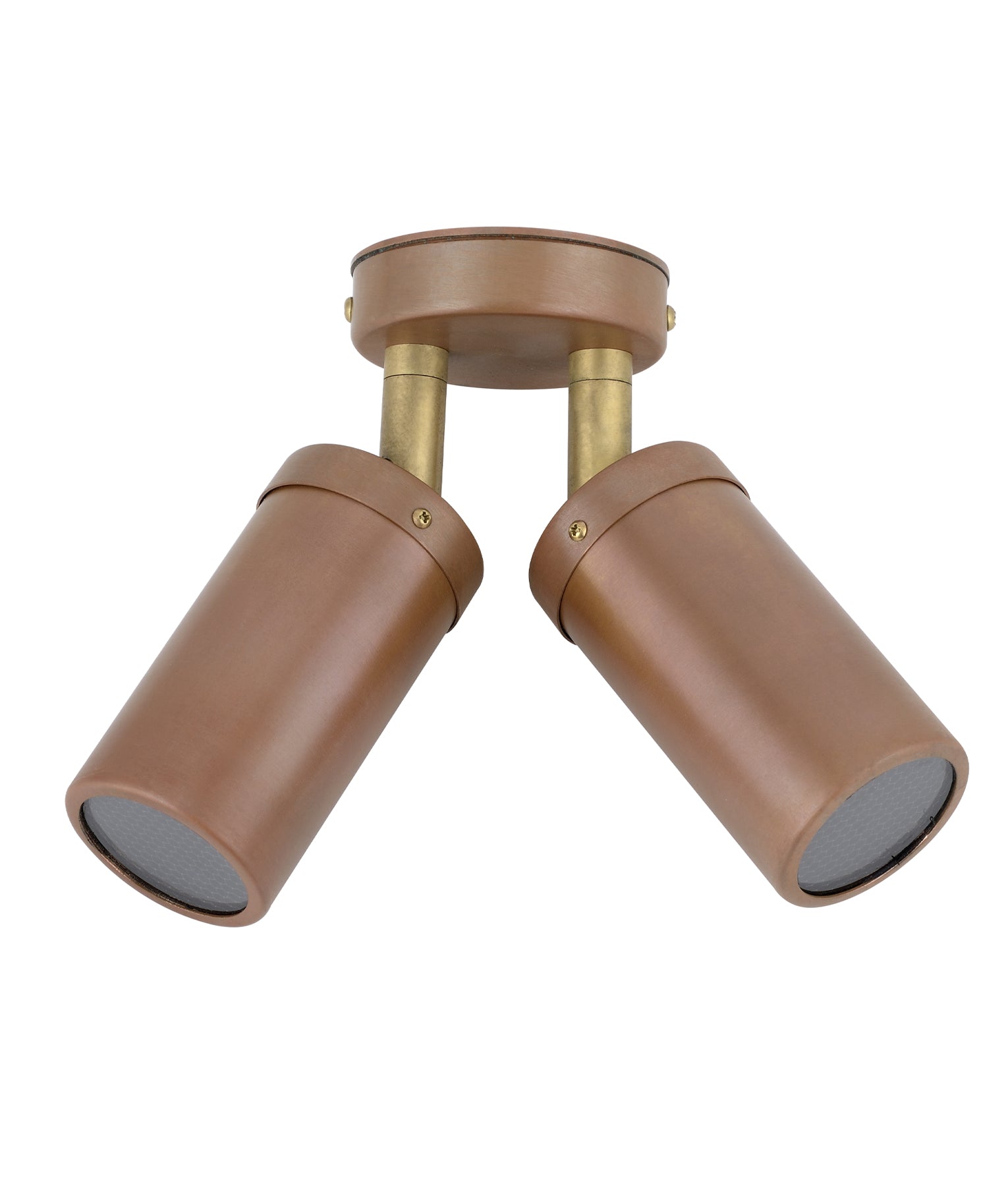 GU10 Exterior Wall Pillar Spot Lights (Aged Copper) IP54