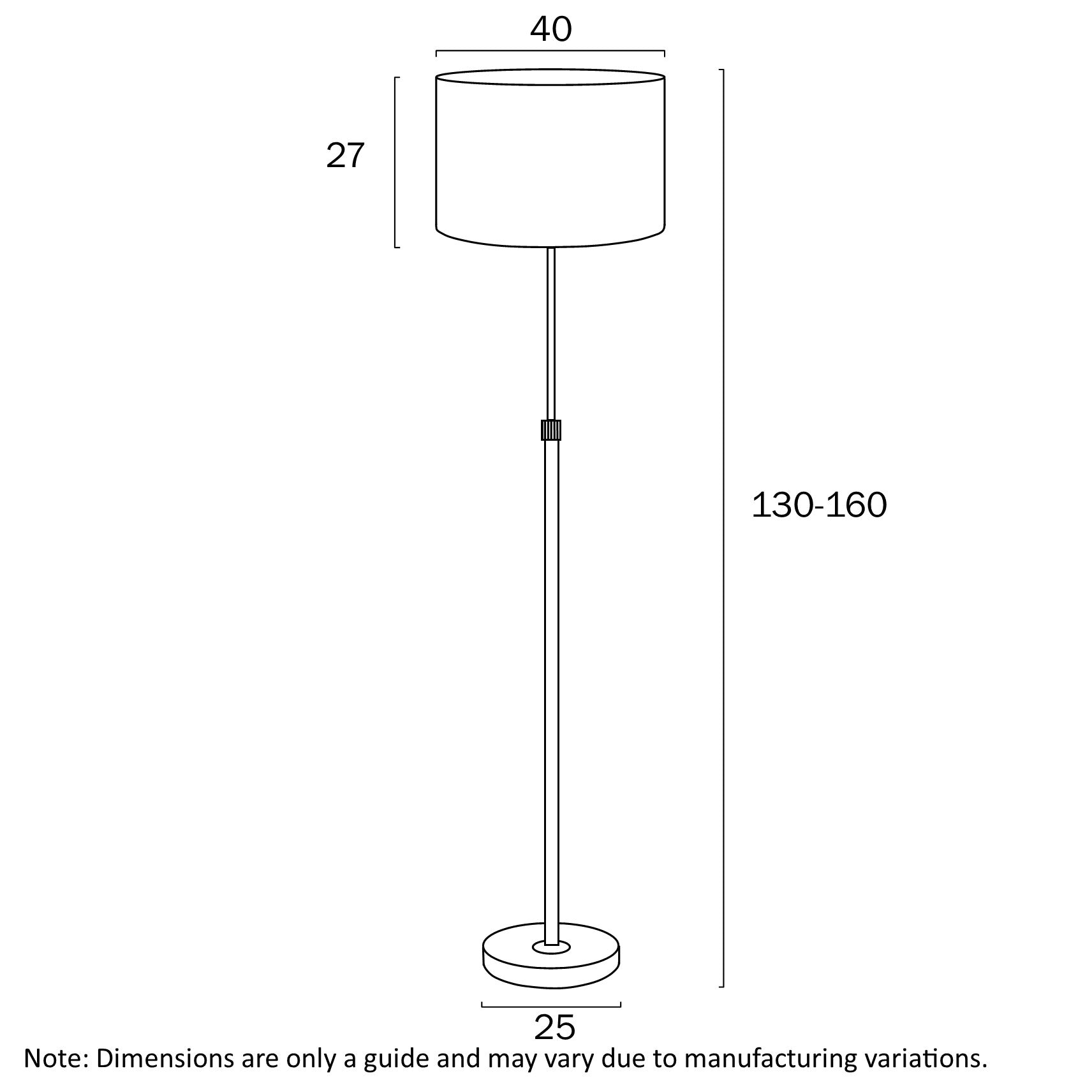 Placin Bronze/Ivory/White Marble or Antique Gold/Ivory/White Marble Adjustable Floor Lamp