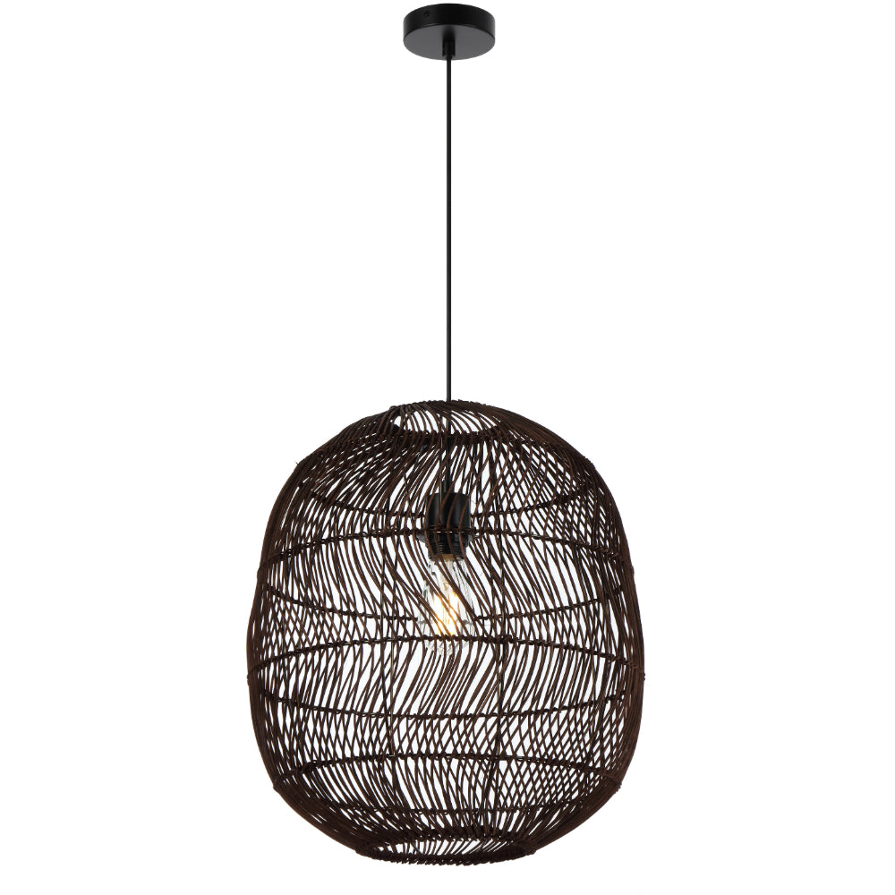 Rana 40 Natural, Brown or Black Rattan Pendant