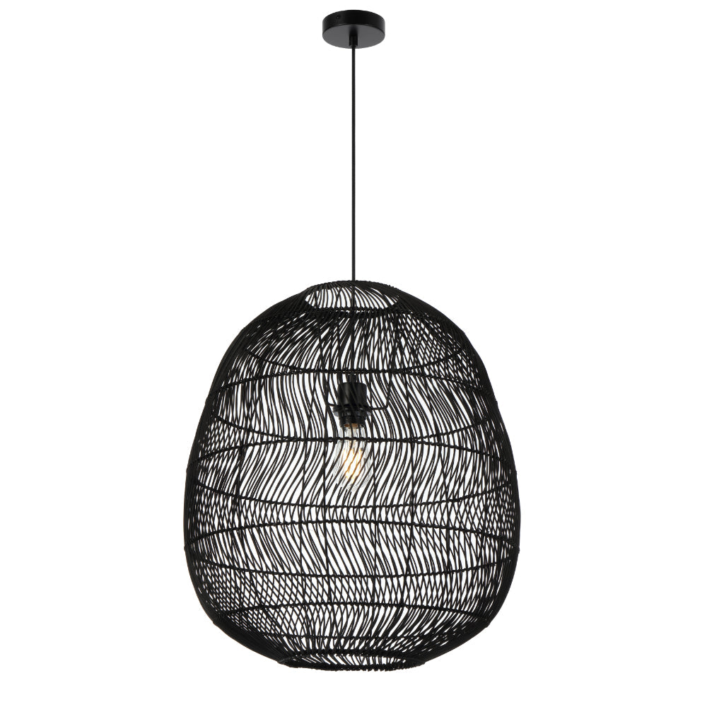 Rana 50 Natural, Brown or Black Rattan Pendant