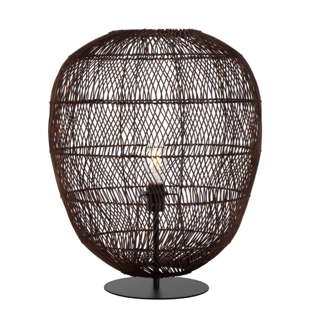 Rana 50 Natural, Brown or Black Rattan Table Lamp