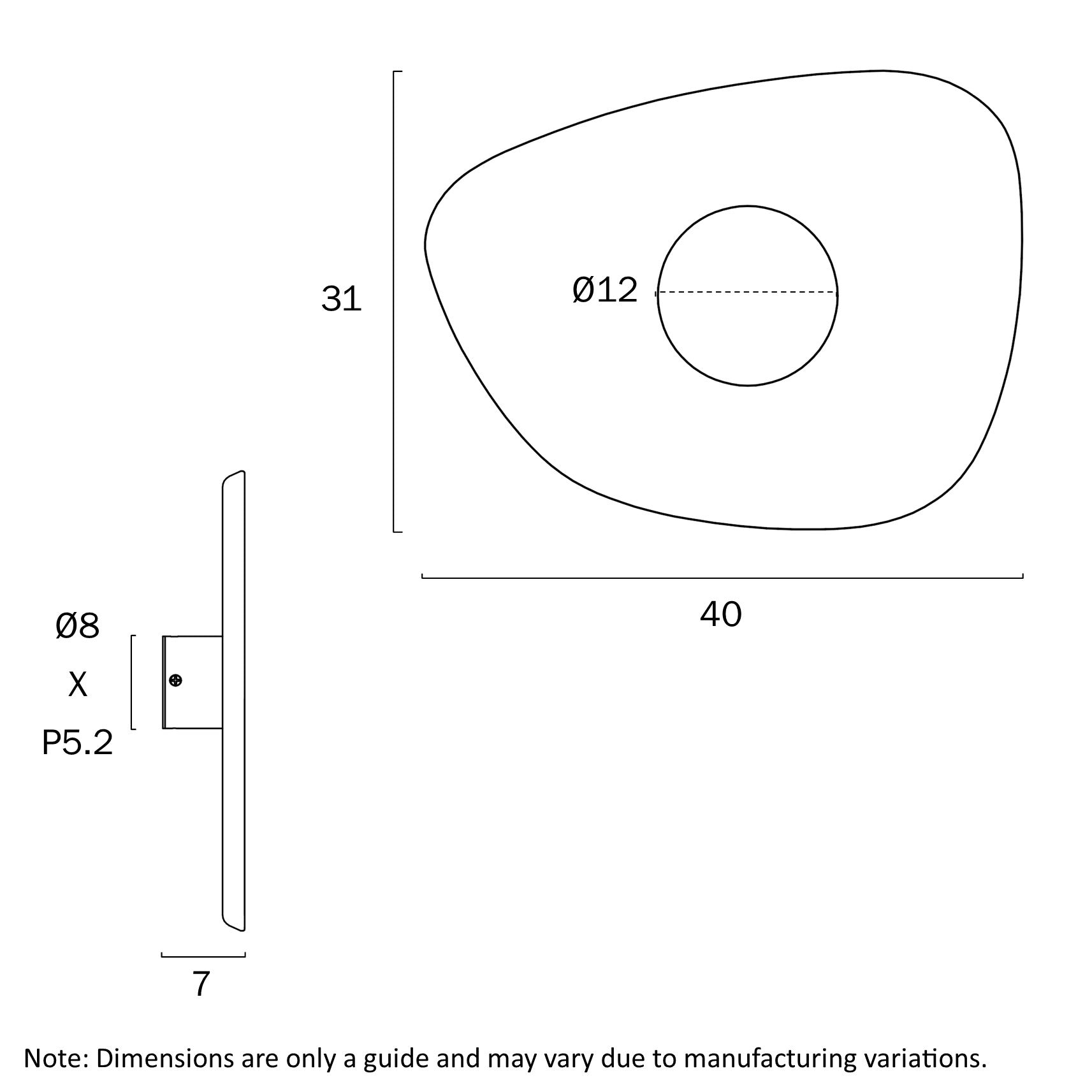 Raxa Orange/Grey, Green/Black, Brown/Black or Black/Grey 5W 3000K Wall Light