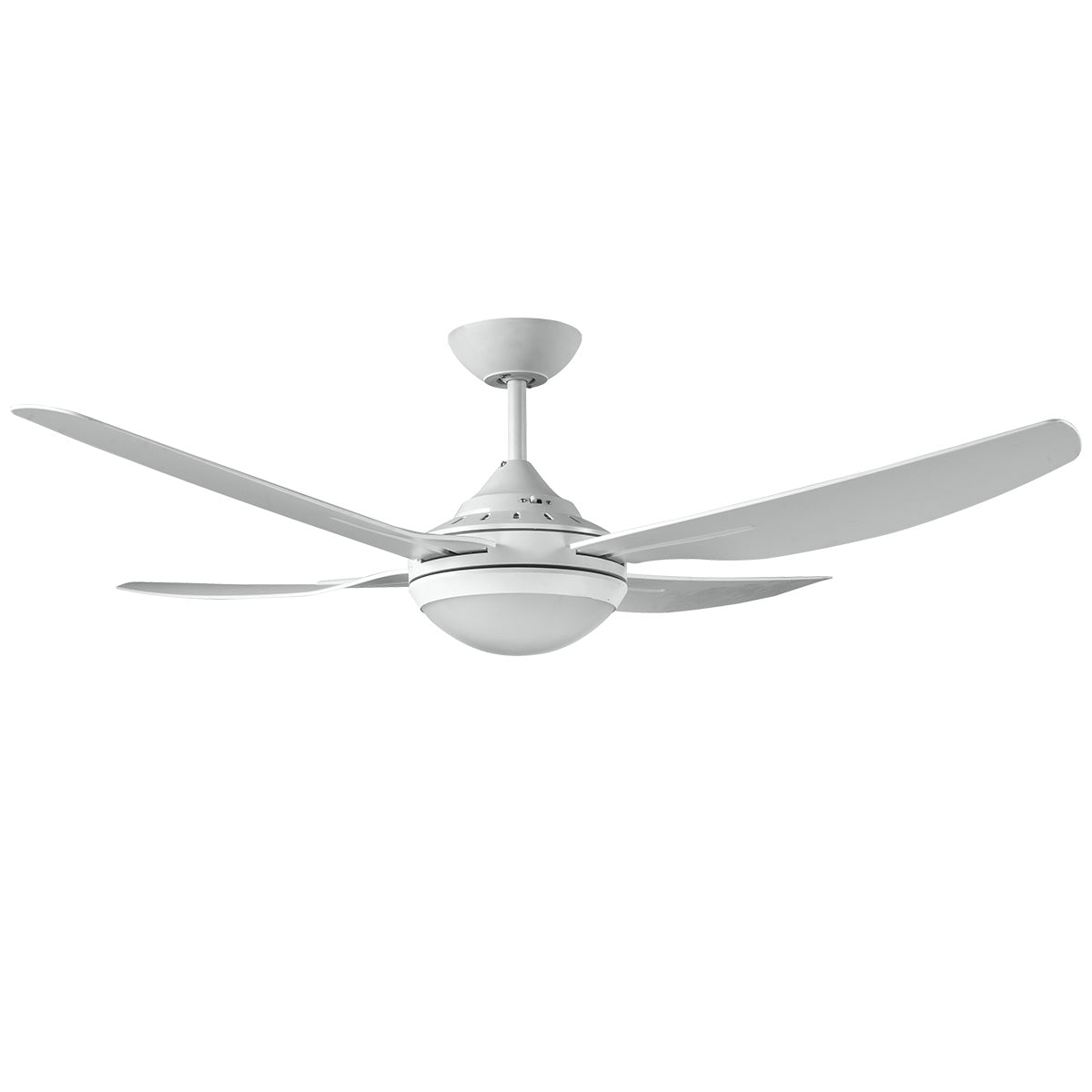 ROYALE II - 52"/1320mm ABS 4 Blade Ceiling Fan with 18w LED Light - White - Indoor/Covered Outdoor