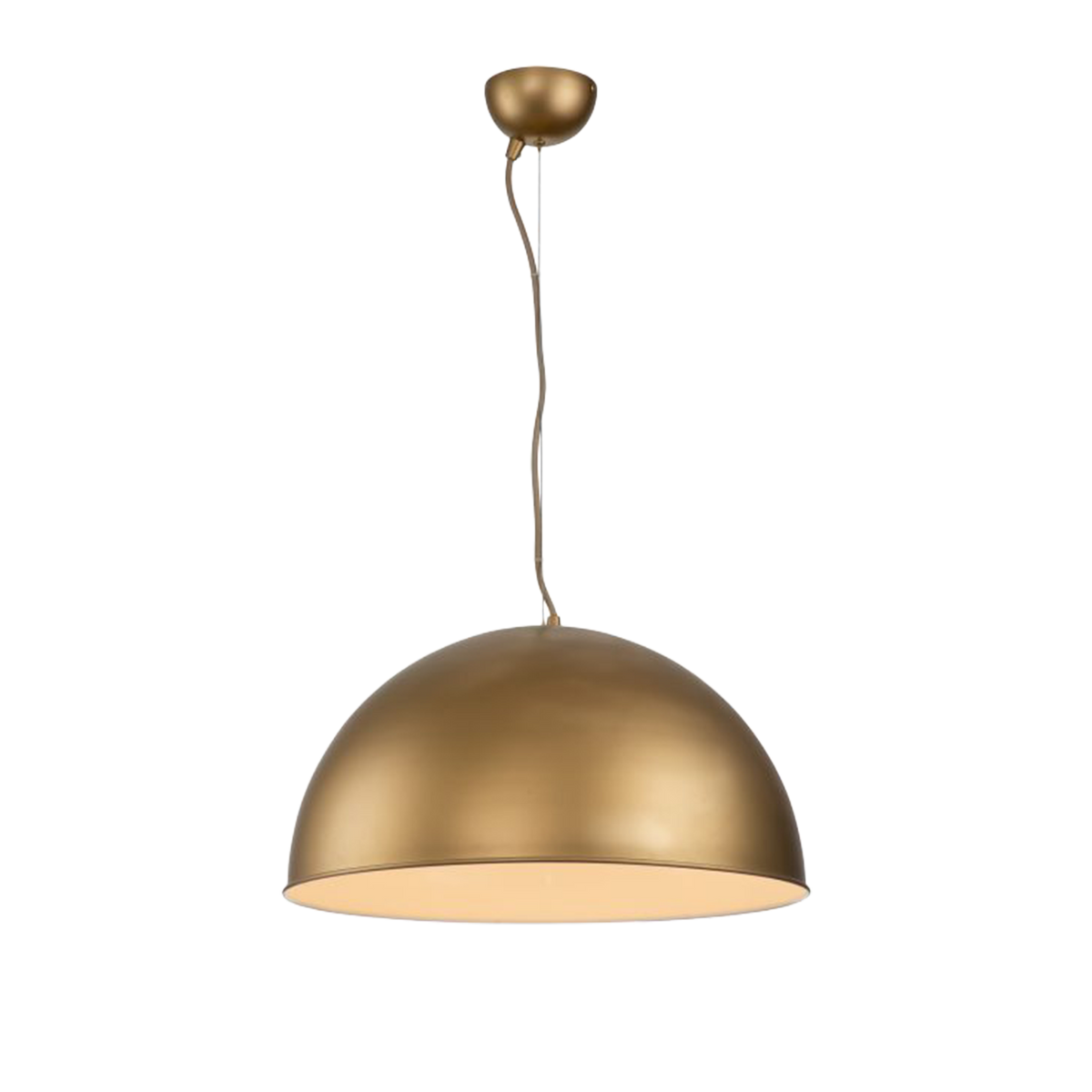 Rowen 1 Light 50cm E27 Dome Pendant Silky Gold