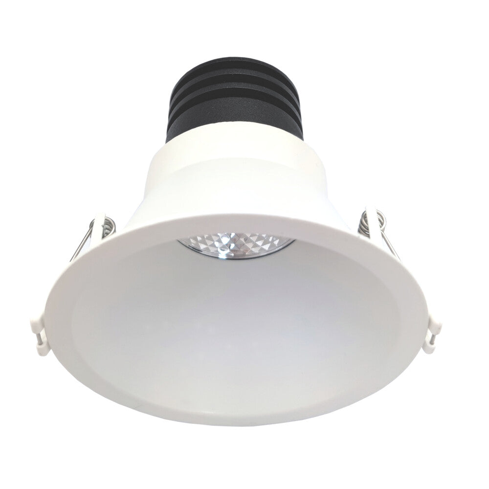 Unifit LED Tri-Colour Fixed Downlight 10Watt 3/4/5.7K Dimmable Black