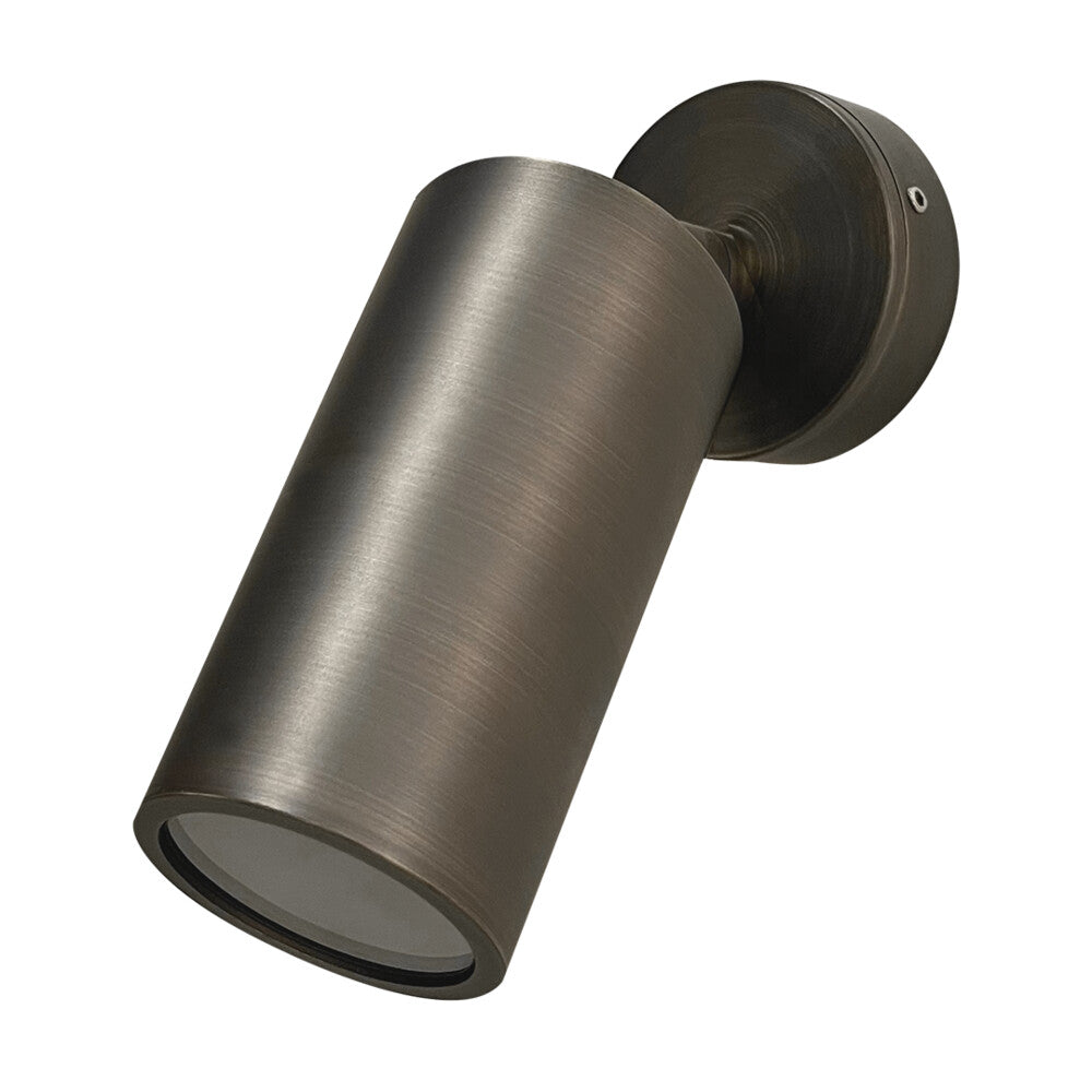 Bondi DZINE LED Adjustable Wall Light IP65 Antique Brass 4W 3/4/6K GU10