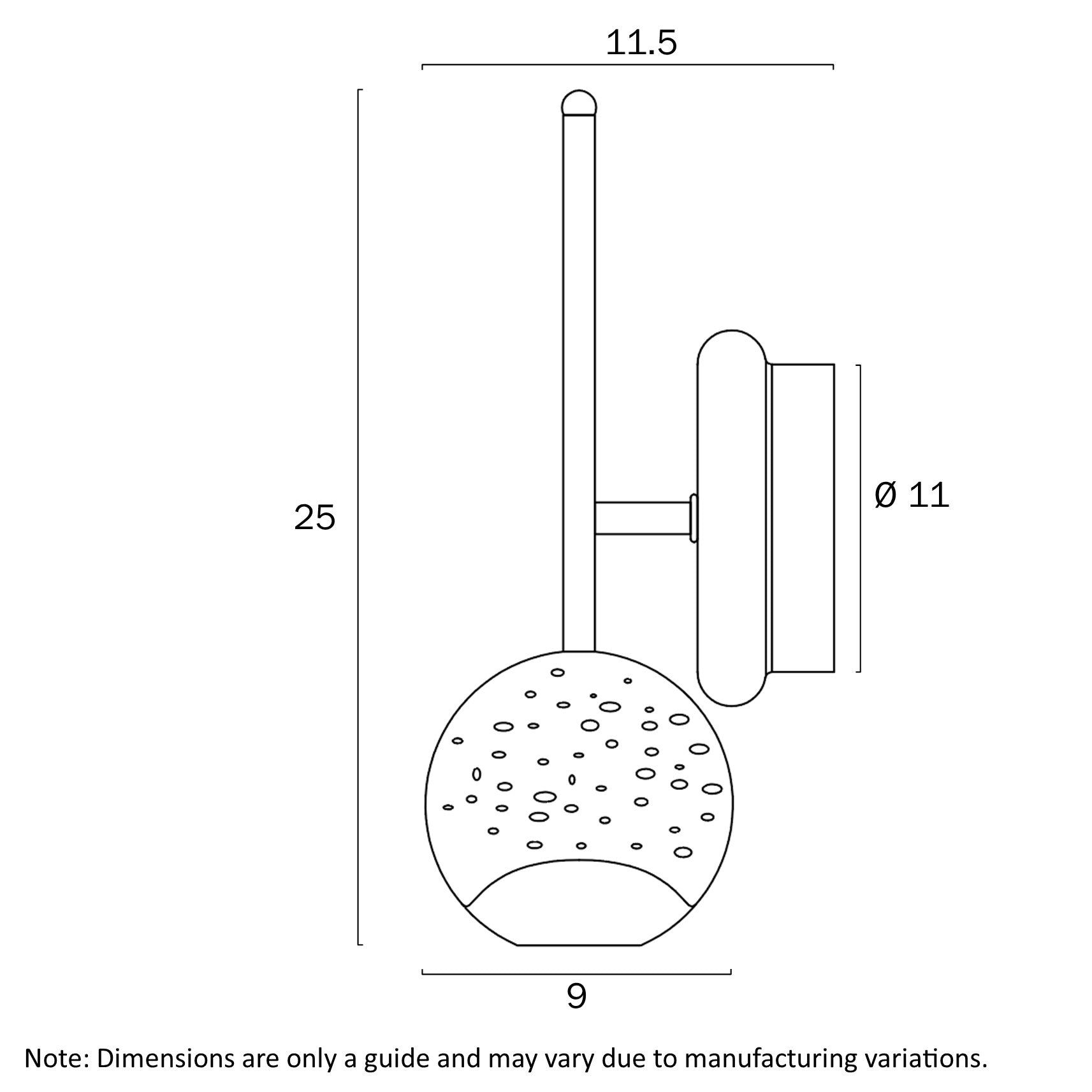 Segovia Gold or Chrome 5W 3000K LED Wall Light