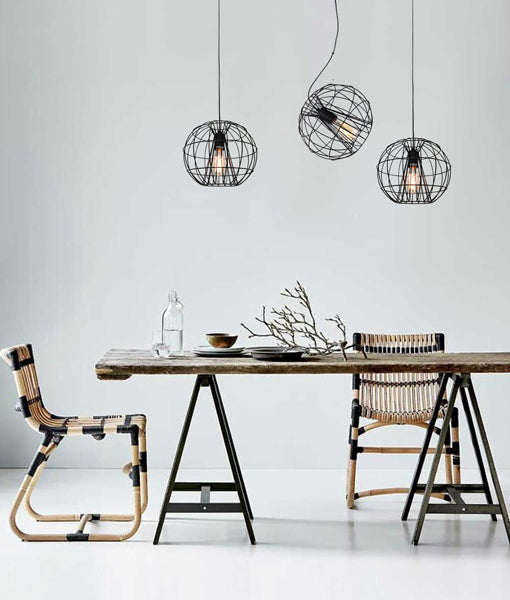 SENTINEL: Modern Minimalist Round Cage Pendant Lights