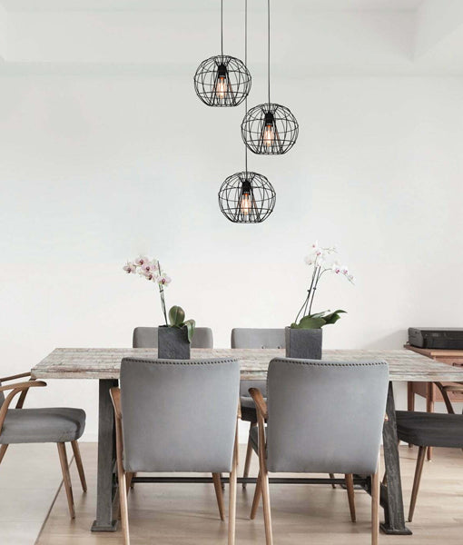 SENTINEL: Modern Minimalist Round Cage Pendant Lights