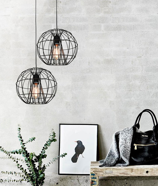 SENTINEL: Modern Minimalist Round Cage Pendant Lights